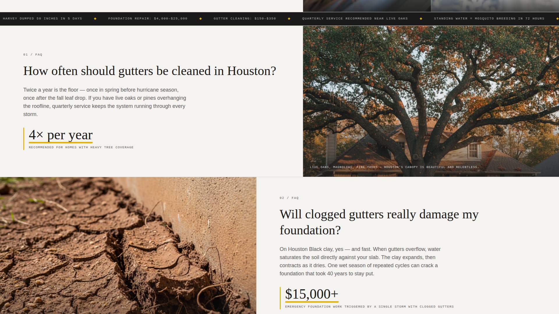 Houston - Trusted Guttercleaning Landing Page Template