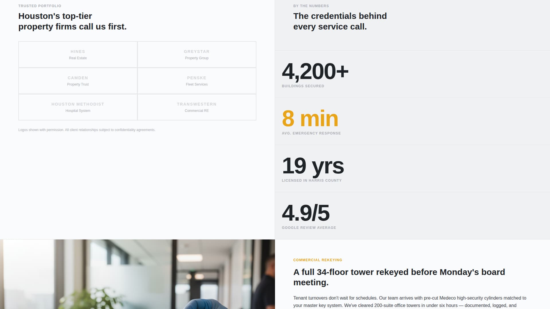 Deadbolt - Precision Locksmith Landing Page Template
