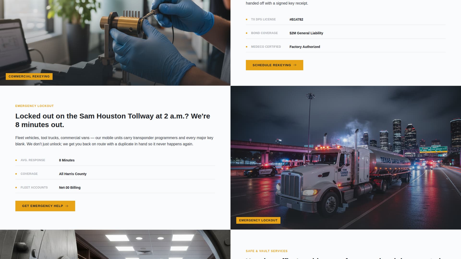Deadbolt - Precision Locksmith Landing Page Template