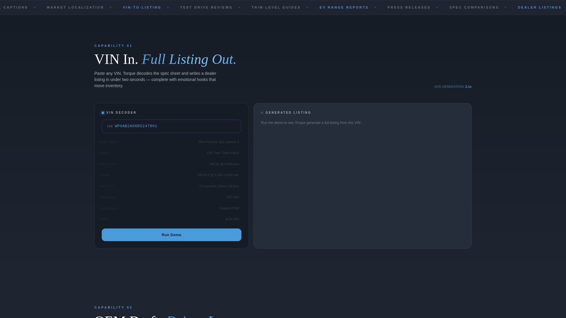 Torque - Dynamic Automotive Landing Page Template
