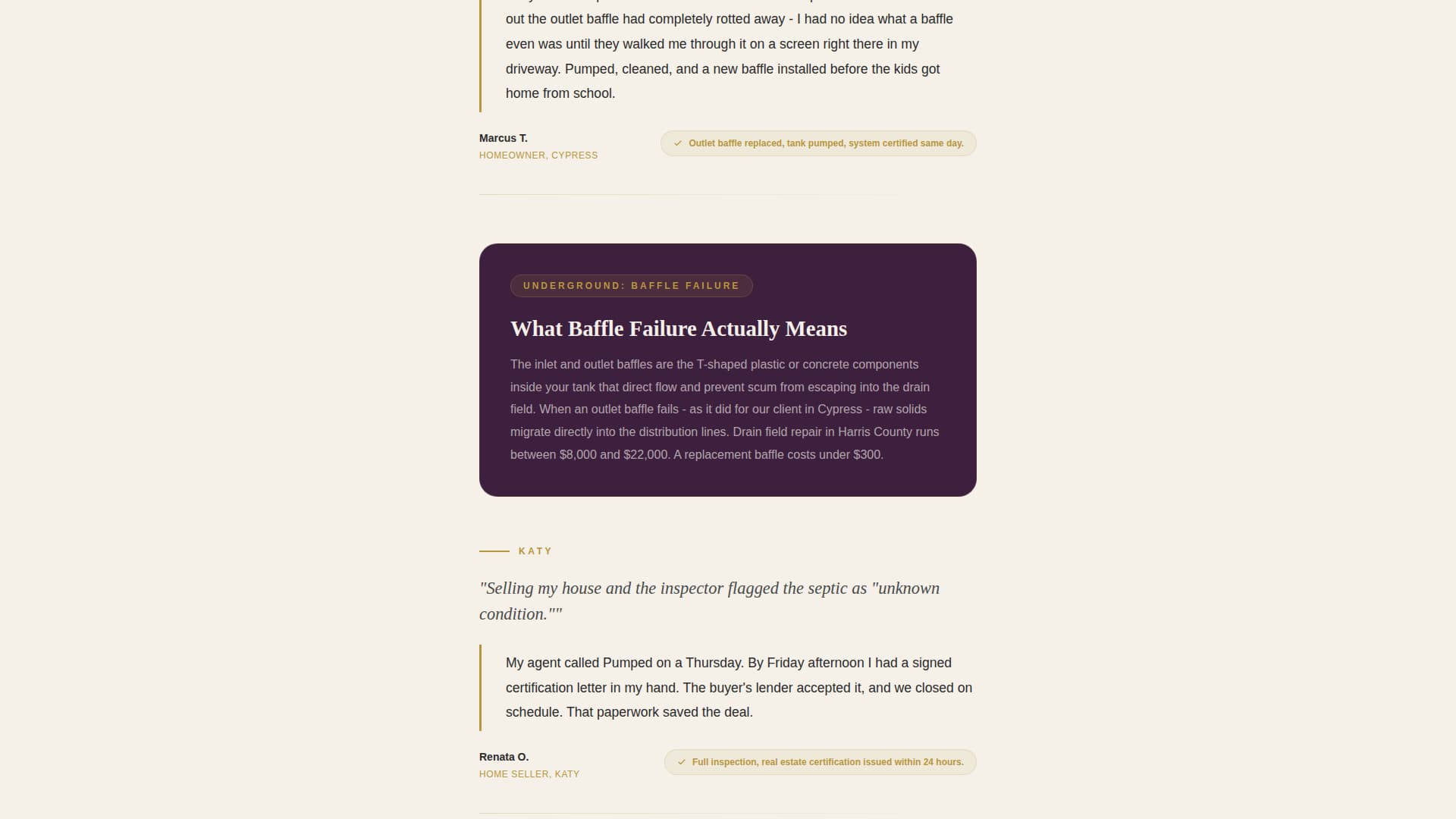 Pumped - Editorial Septic Landing Page Template