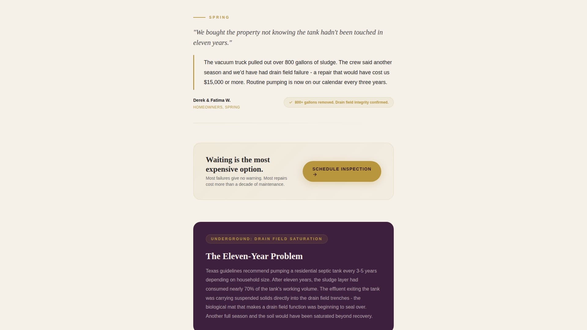 Pumped - Editorial Septic Landing Page Template