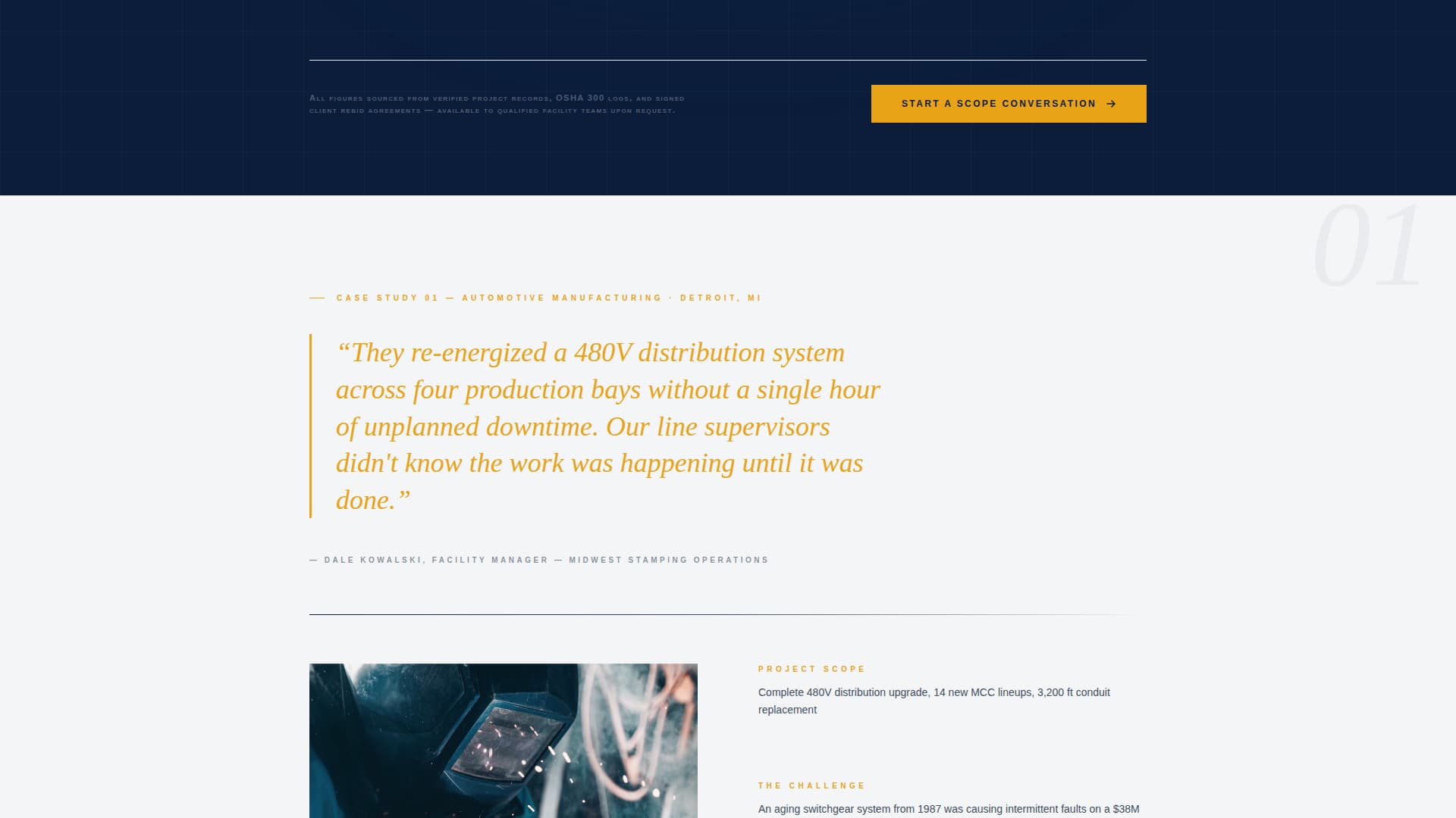 Conduit - Authoritative Electrician Landing Page Template