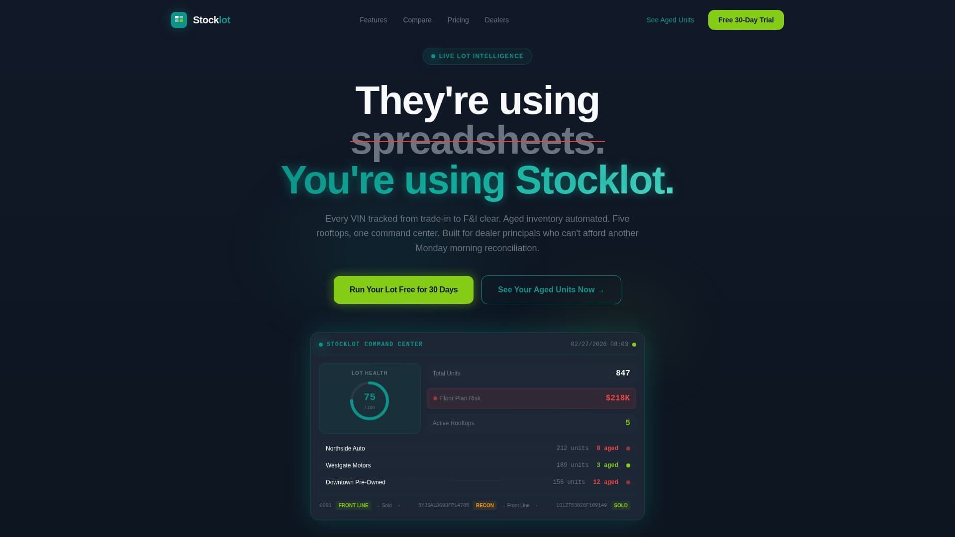 Stocklot - Powerful Inventory Landing Page Template