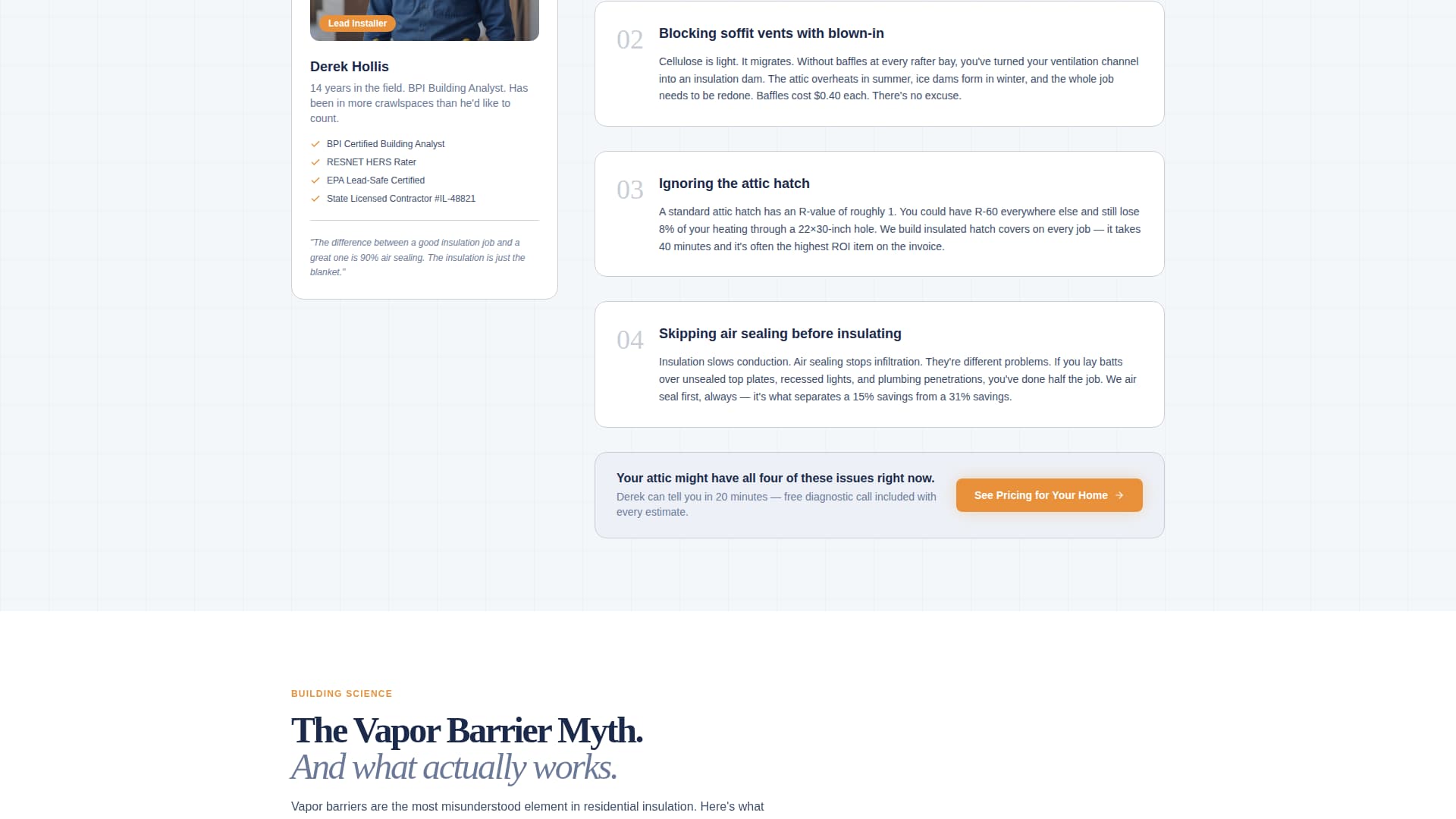 Batt - Trusted Insulation Landing Page Template