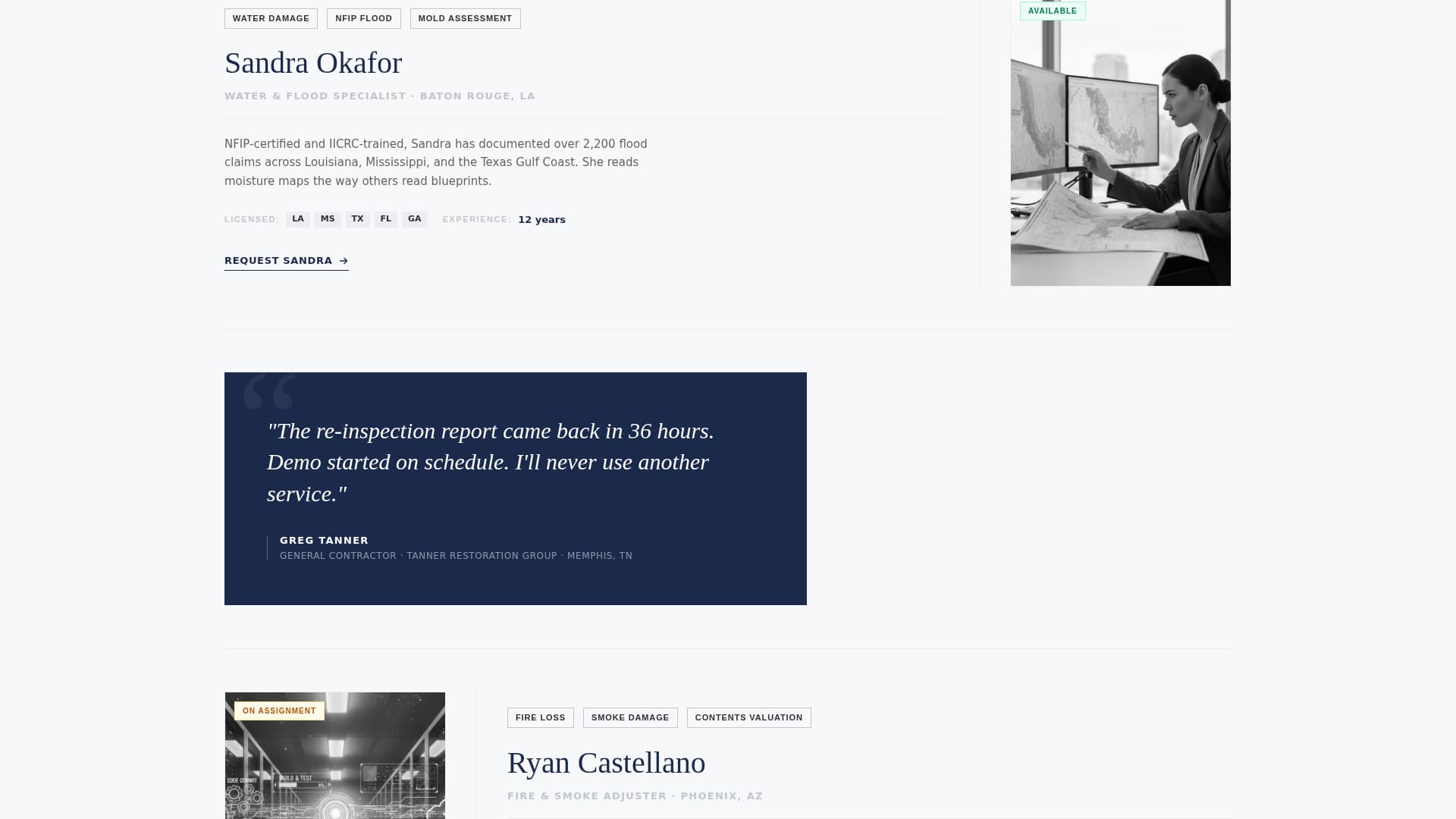 Adjuster - Authoritative Insuranceadjuster Landing Page Template