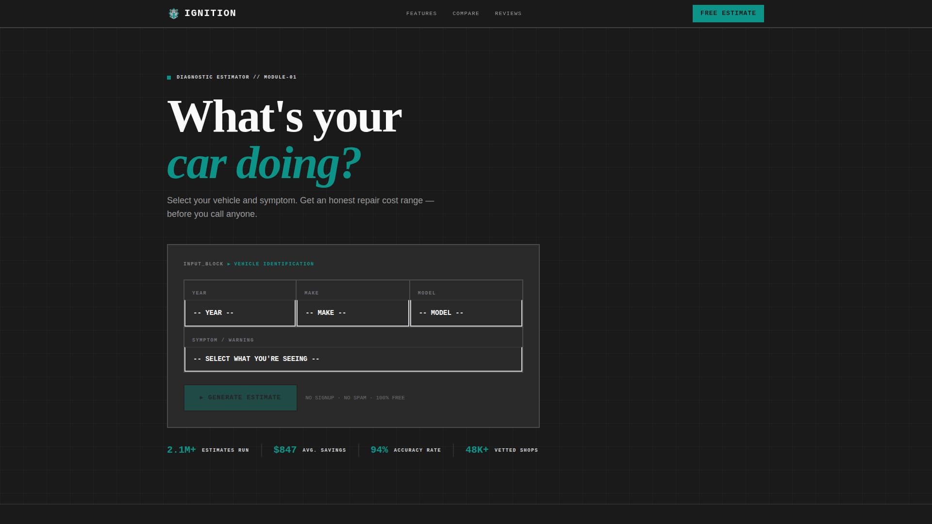 Ignition - Powerful Automotive Landing Page Template