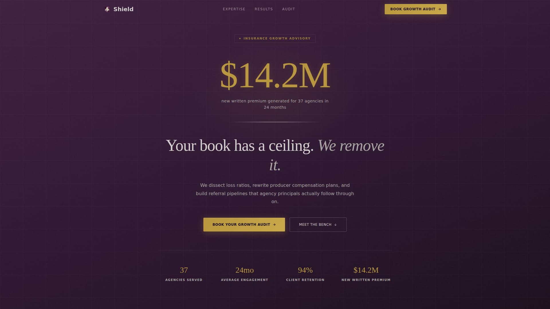 Shield - Authoritative Insuranceconsulting Landing Page Template