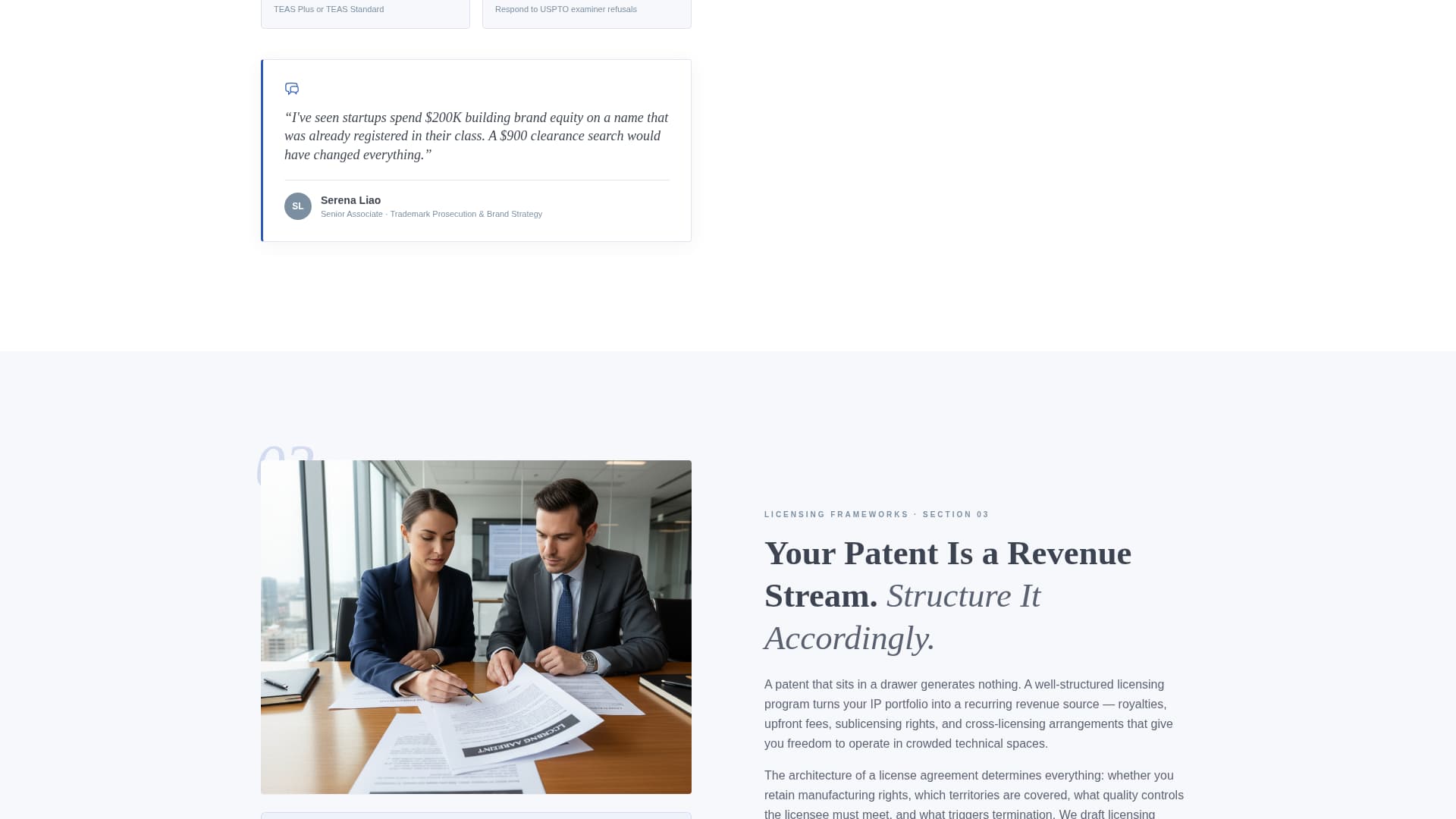 Docket - Authoritative Intellectualproperty Landing Page Template