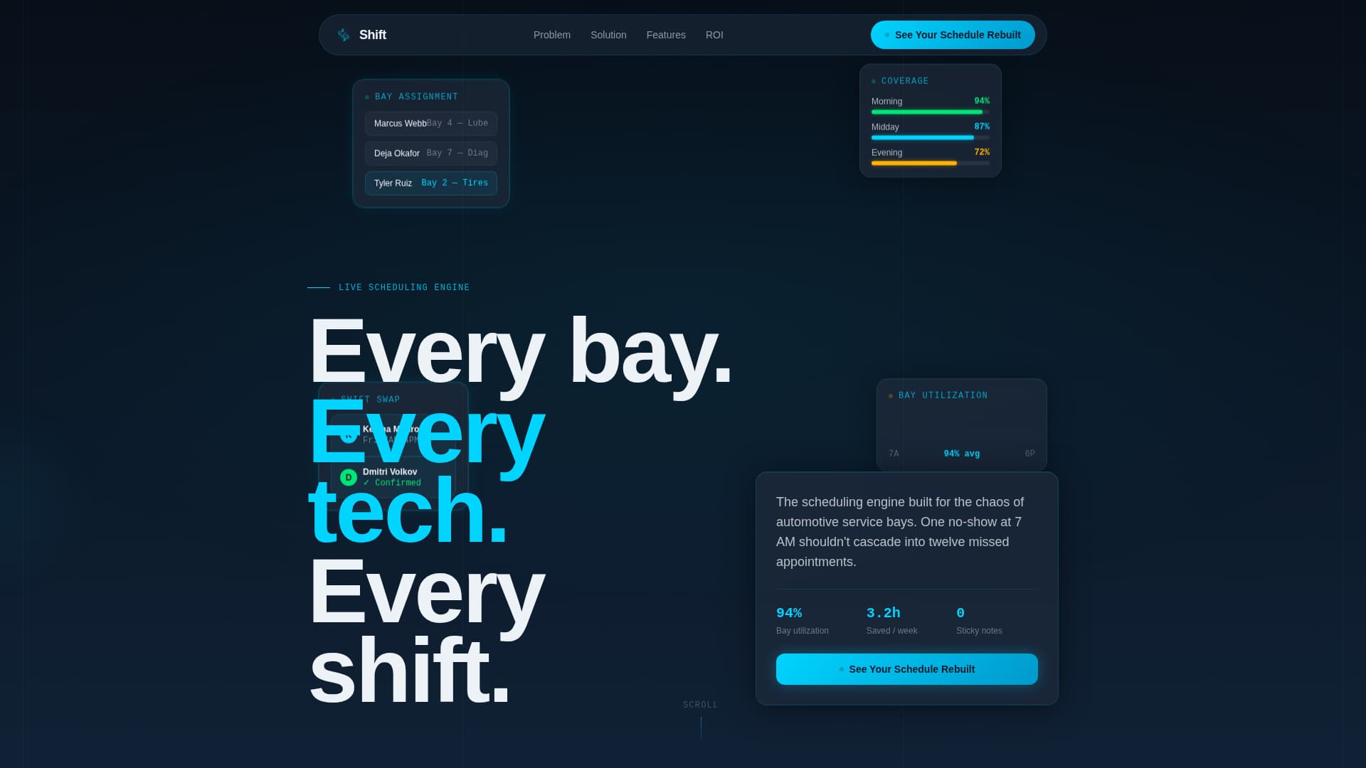Shift - Dynamic Automotive Landing Page Template