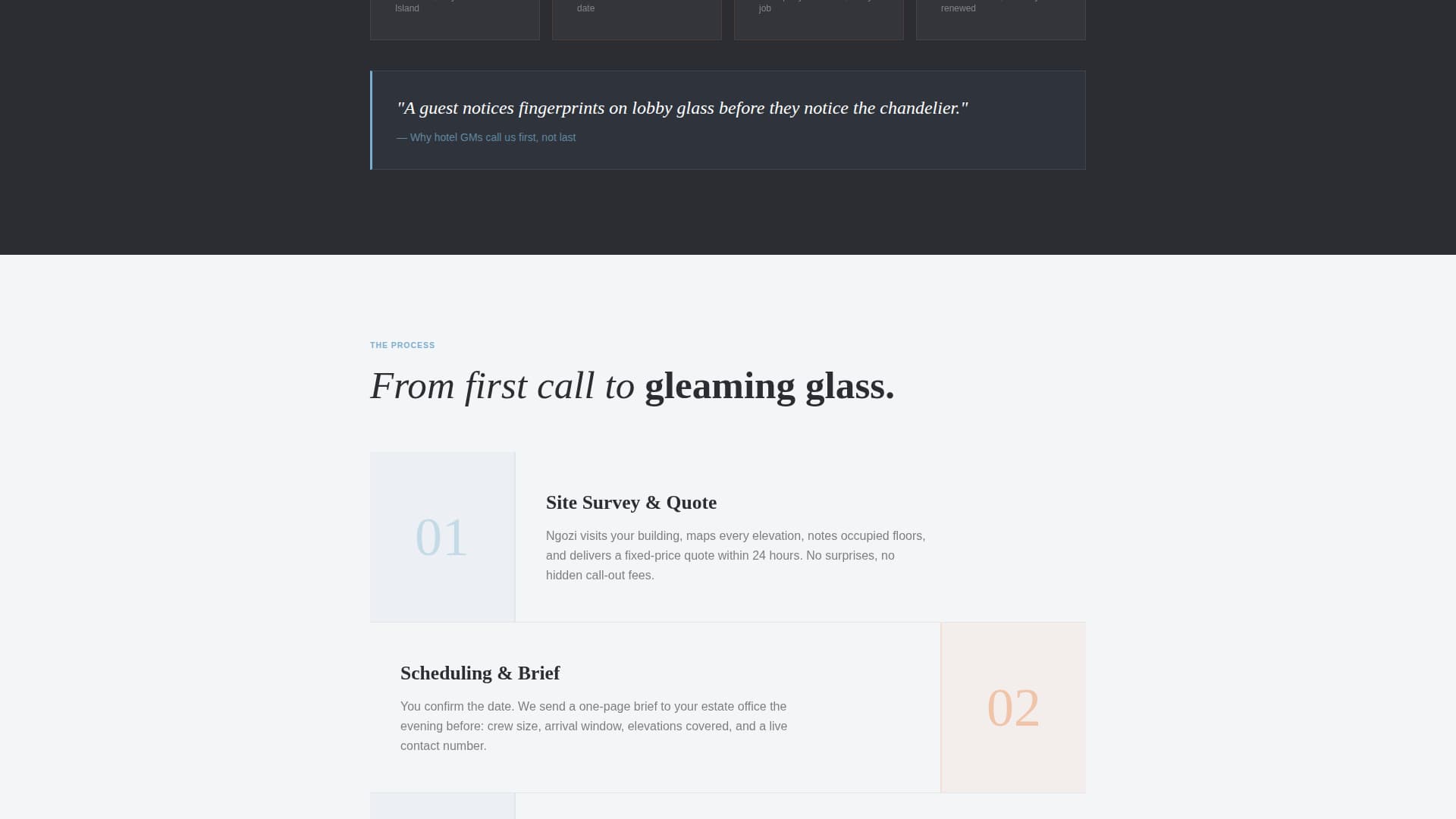 Squeegee - Spotless Facadecleaning Landing Page Template