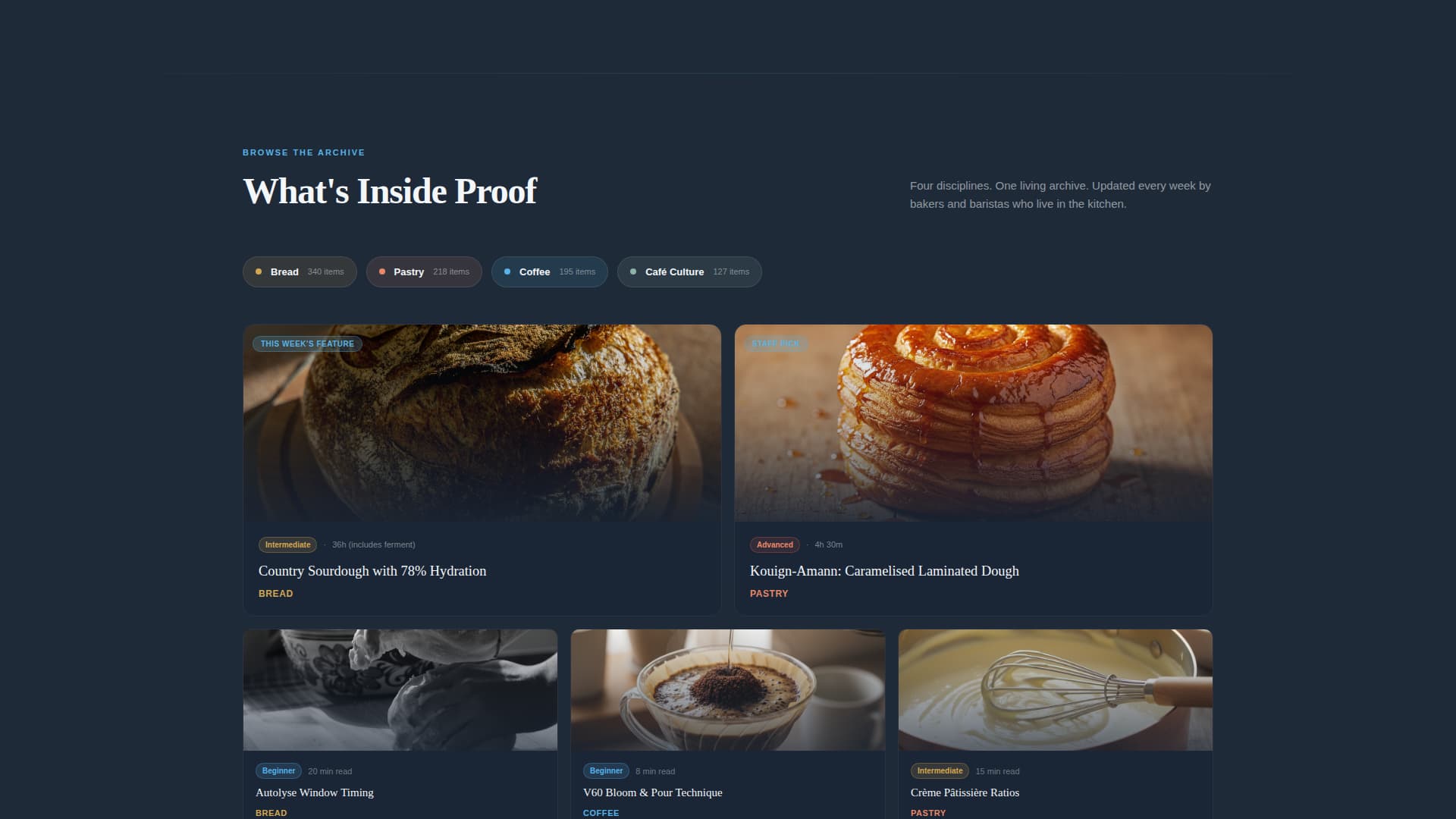 Proof - Modular Bakery Landing Page Template