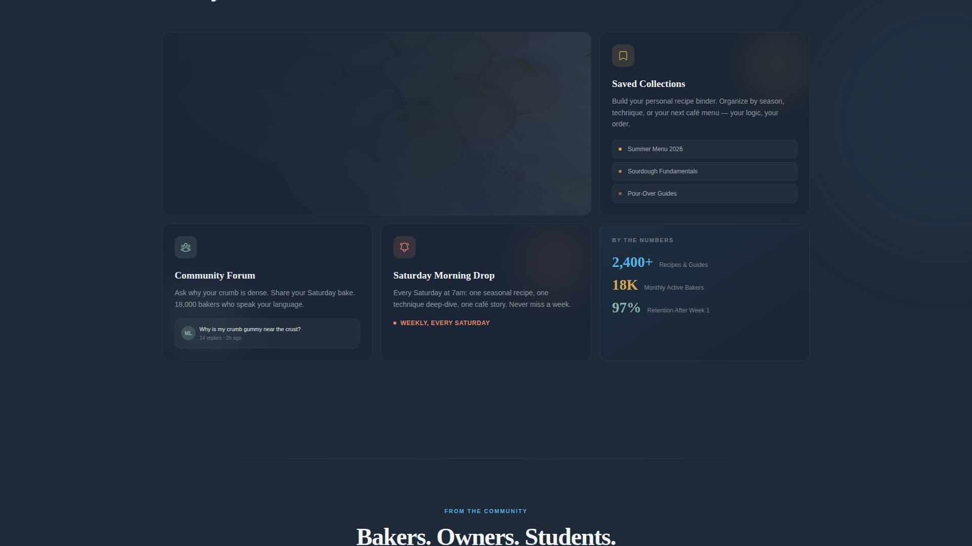 Proof - Modular Bakery Landing Page Template