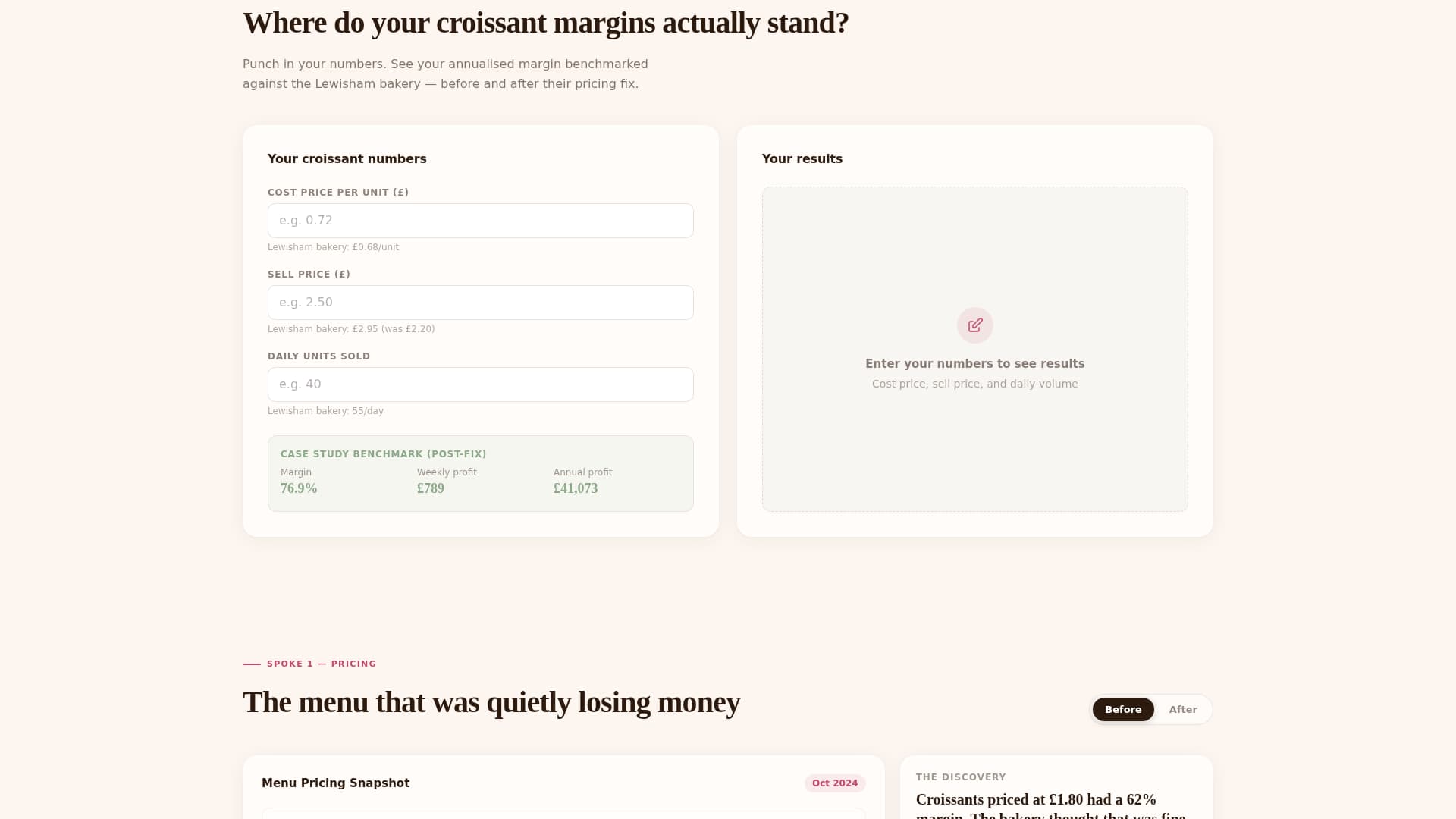 Proof - Transparent Bakery Landing Page Template