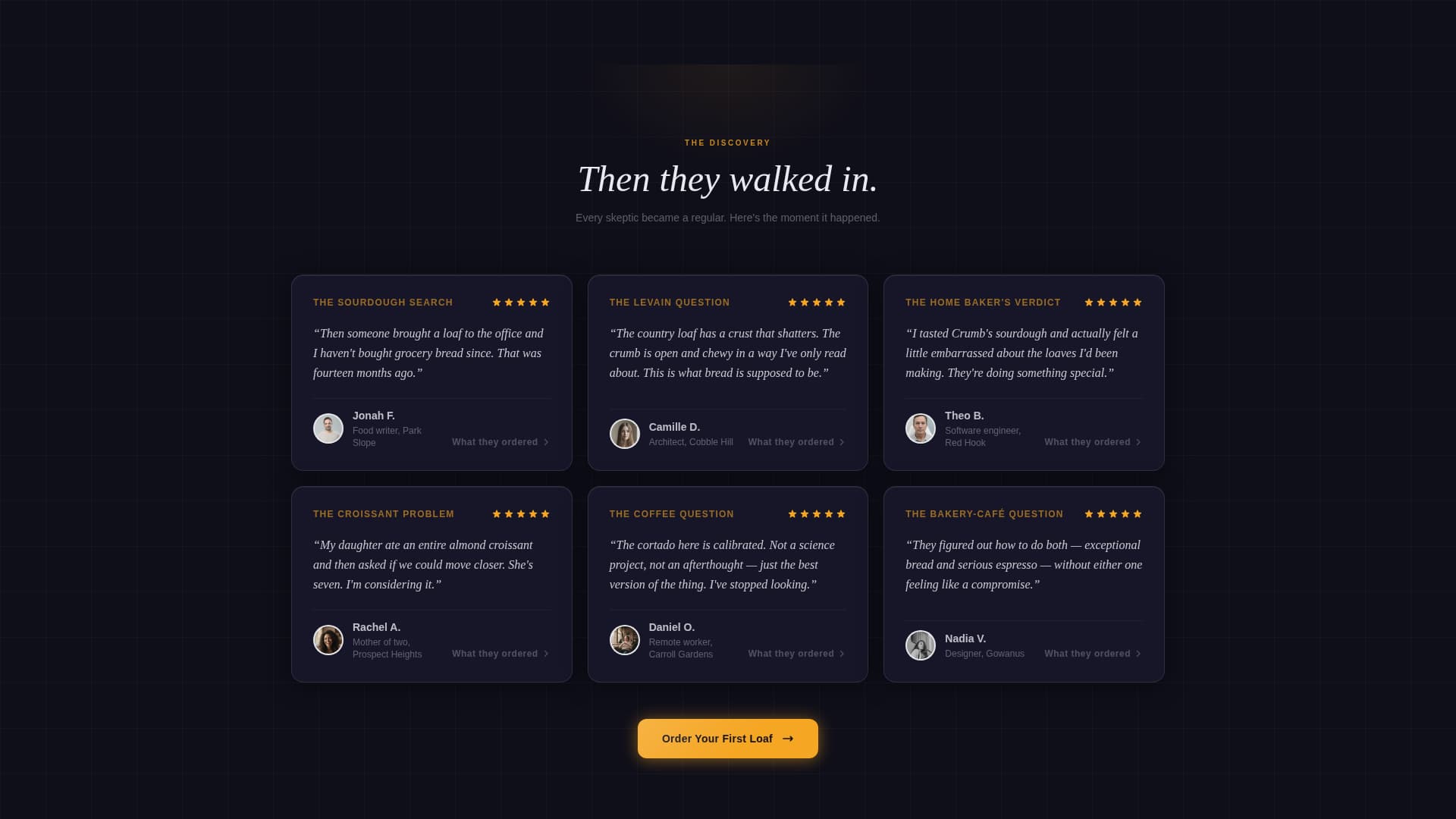 Crumb - Artisan Bakery Landing Page Template