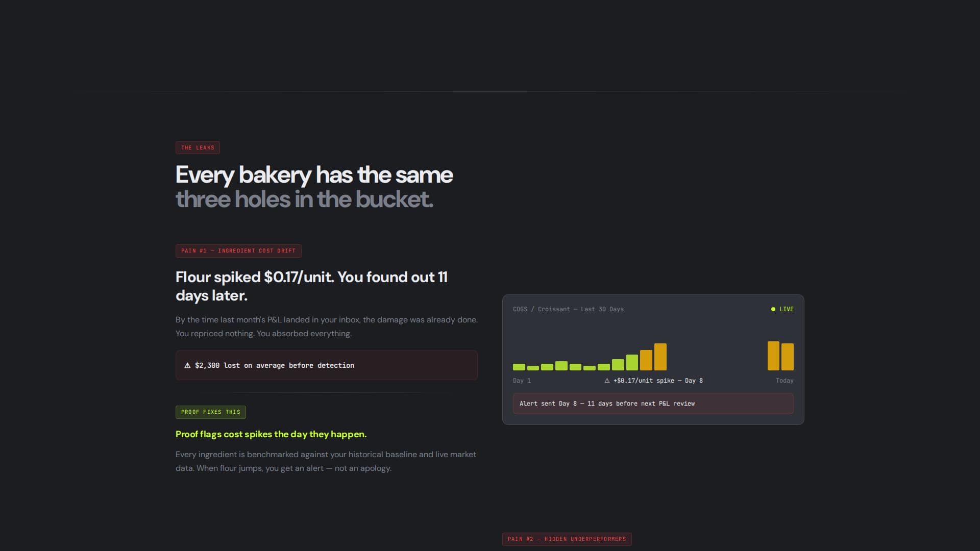 Proof - Precision Bakery Landing Page Template