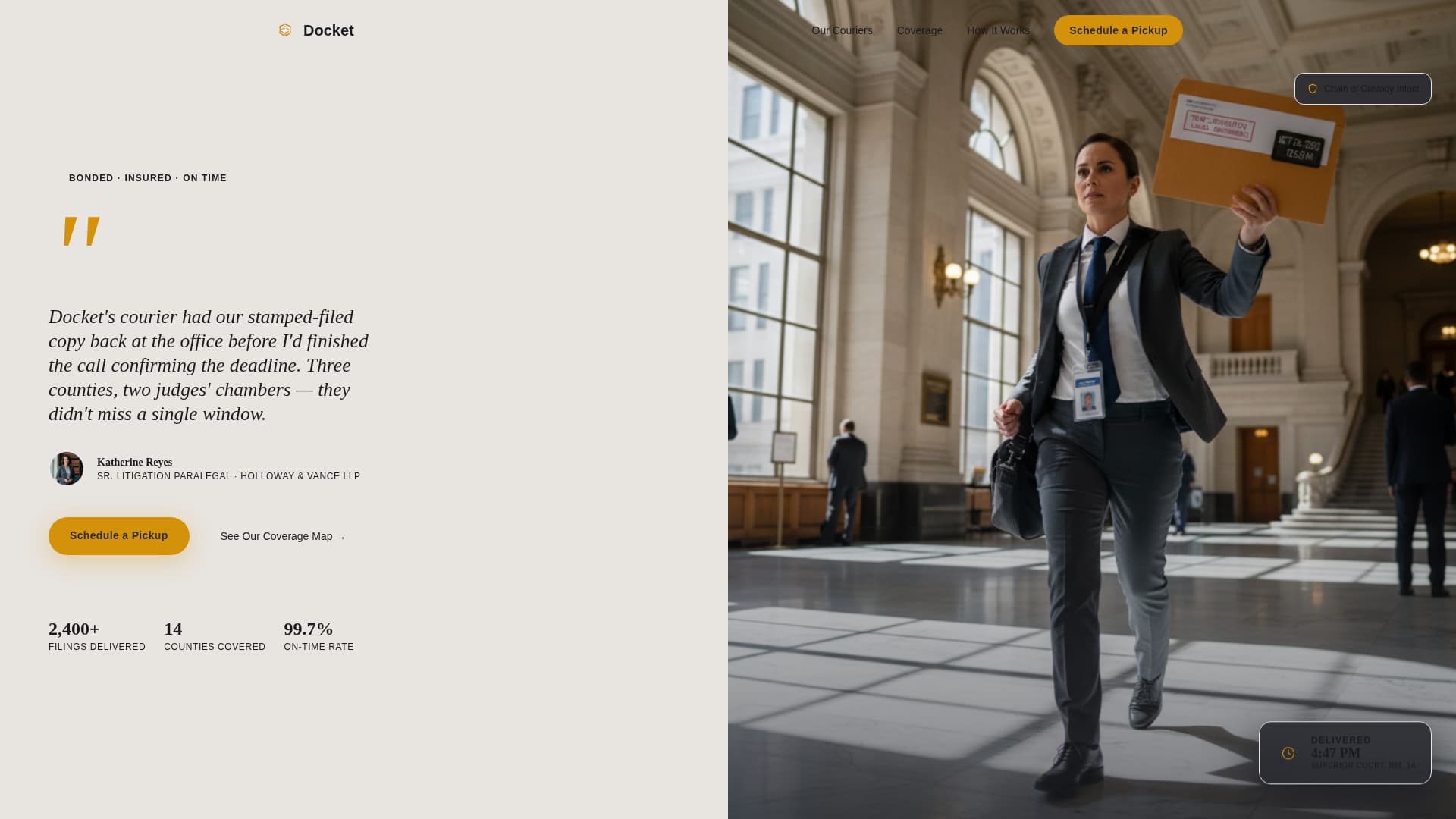 Notary & Legal Support Specialist Reviews Website Template