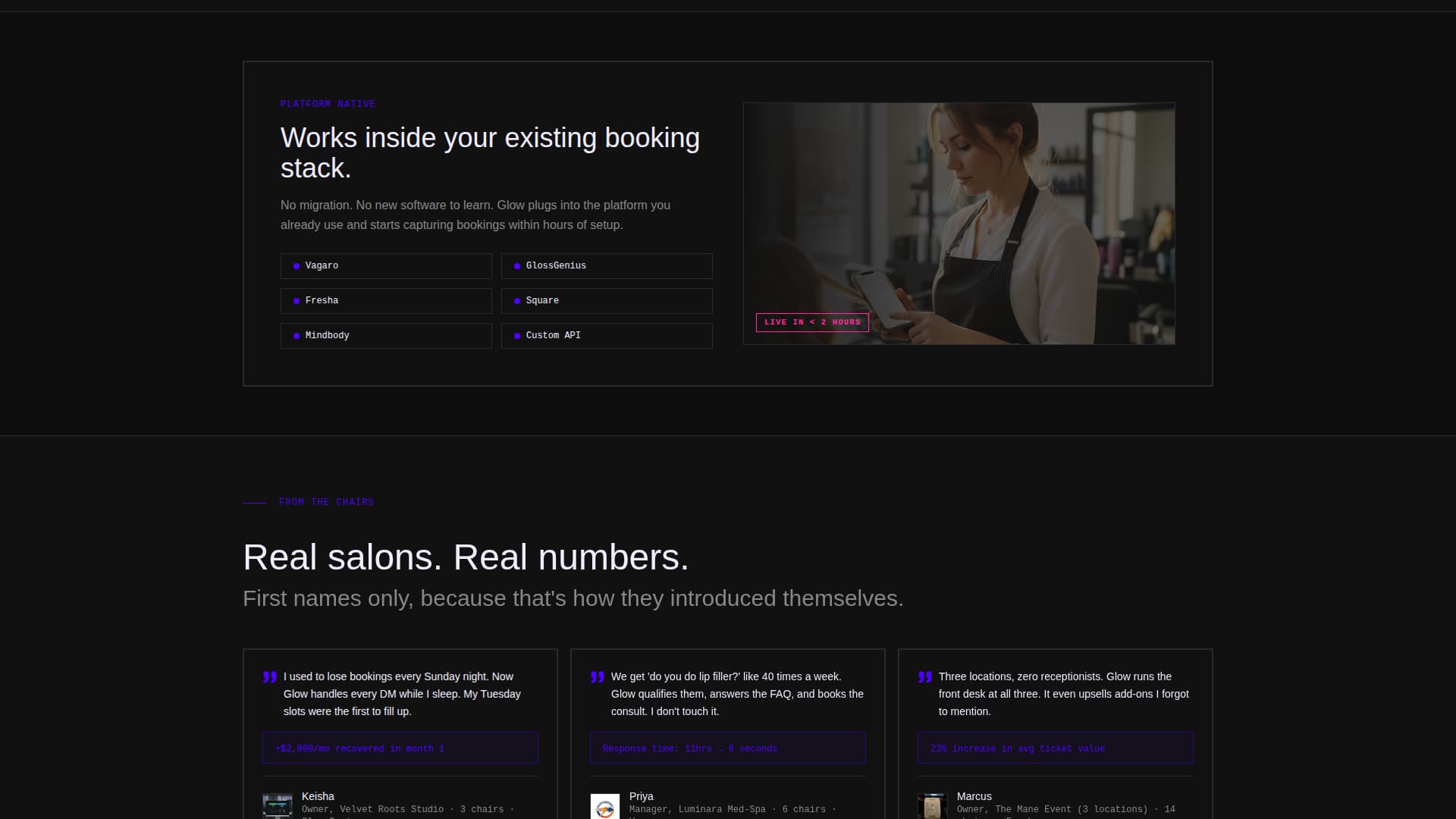 AI for Beauty & Salon Reviews Website Template