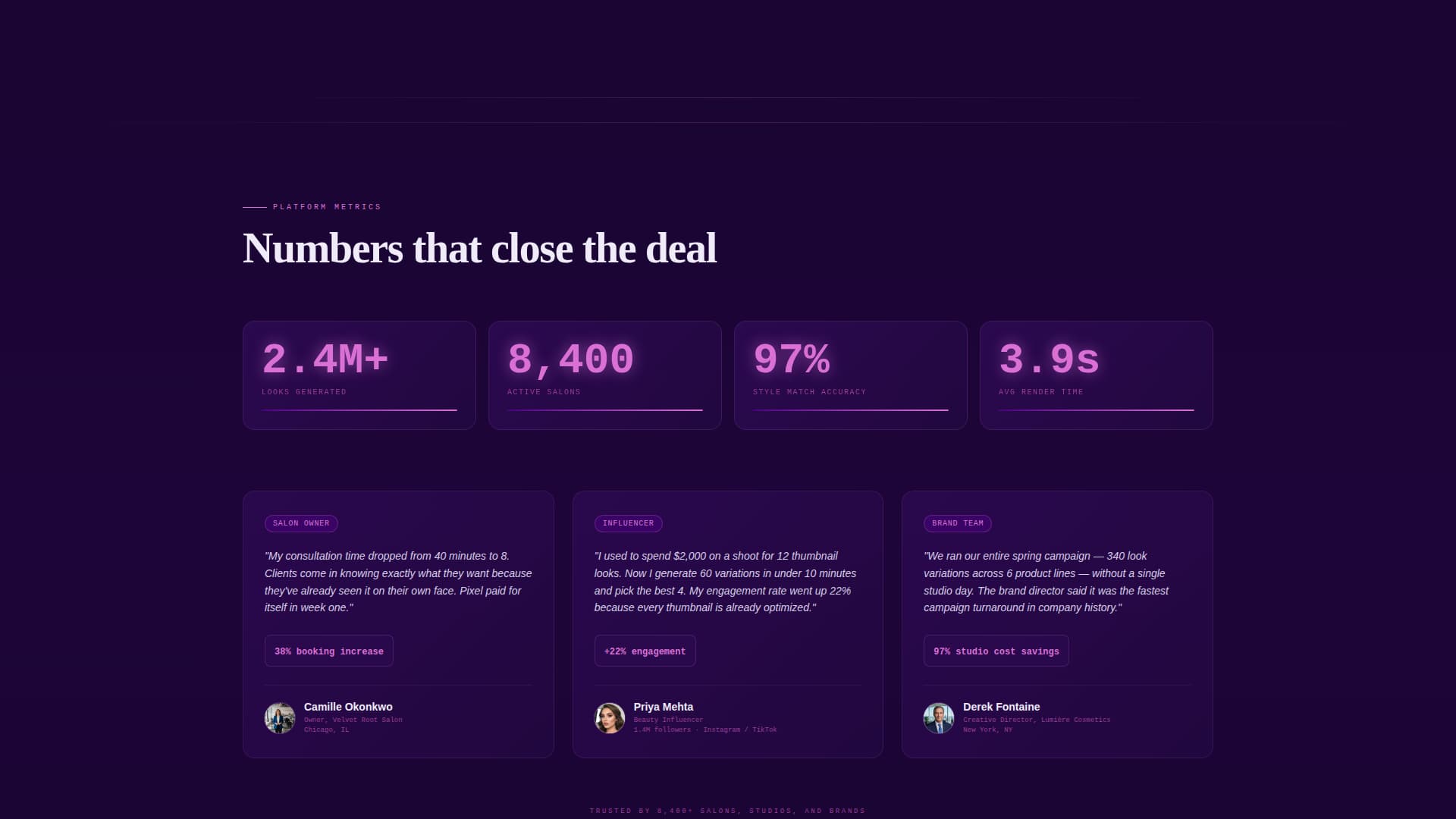 Pixel - Transformative Beauty Landing Page Template