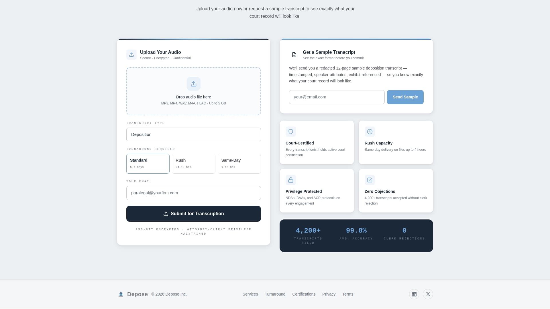 Notary & Legal Support Reviews Website Template