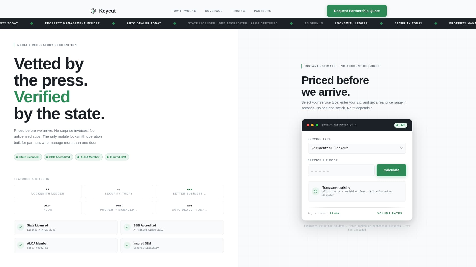 Locksmith Marketing Professional Website Template