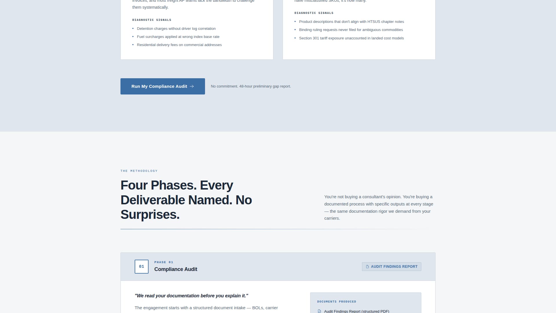 Logistics Consulting Booking Website Template