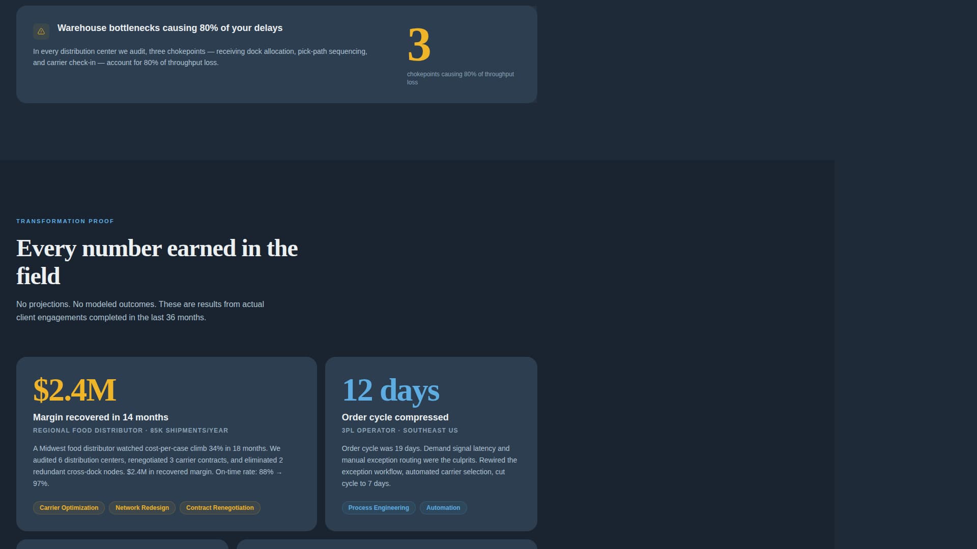 Logistics Consulting Careers Website Template