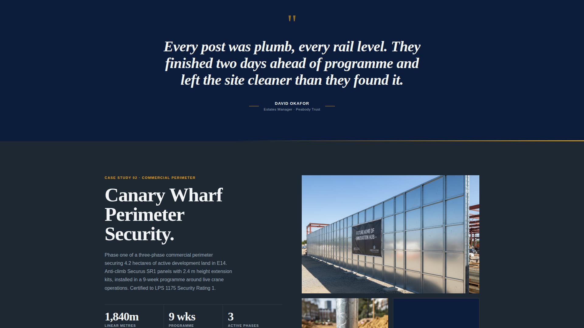 Boundary - Precision Fencing Landing Page Template