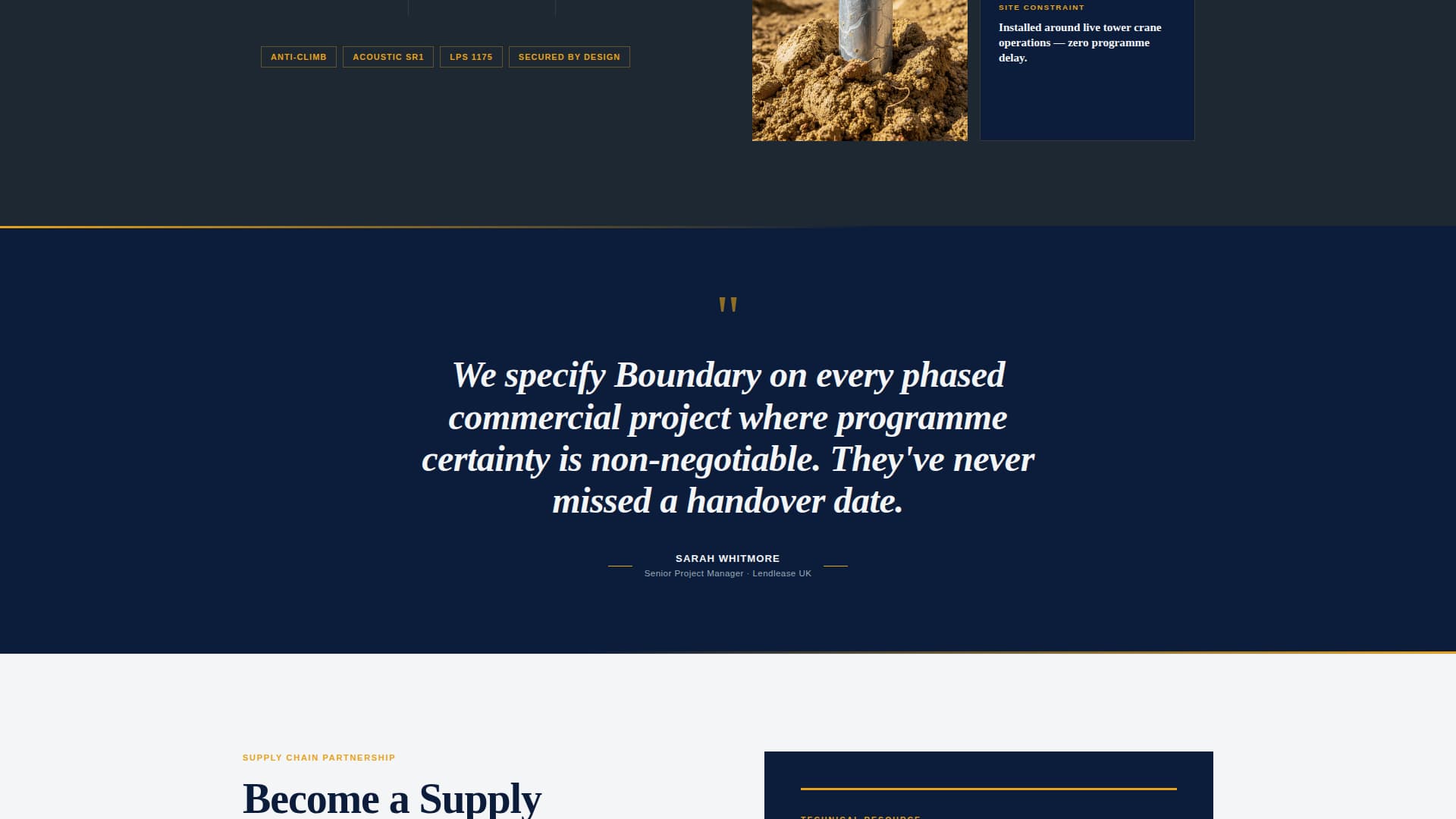 Boundary - Precision Fencing Landing Page Template