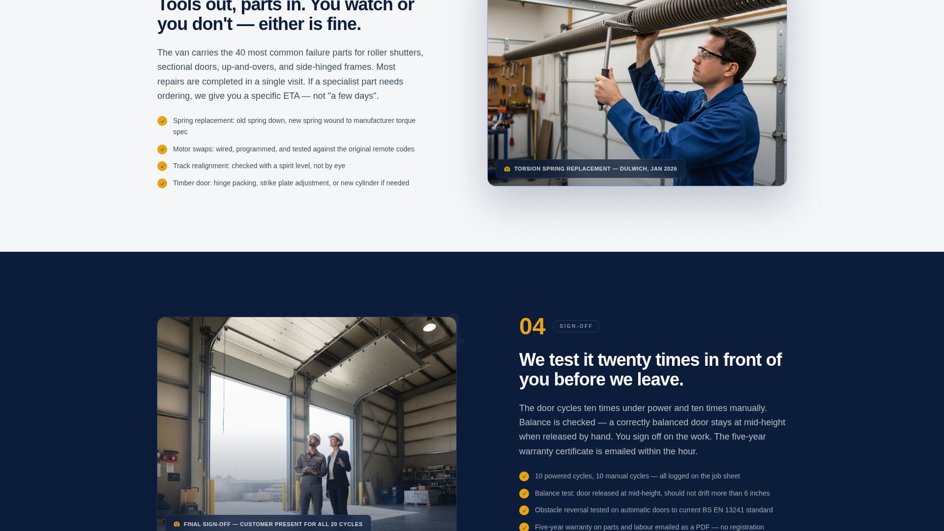 Shutter - Trusted Garagedoor Landing Page Template