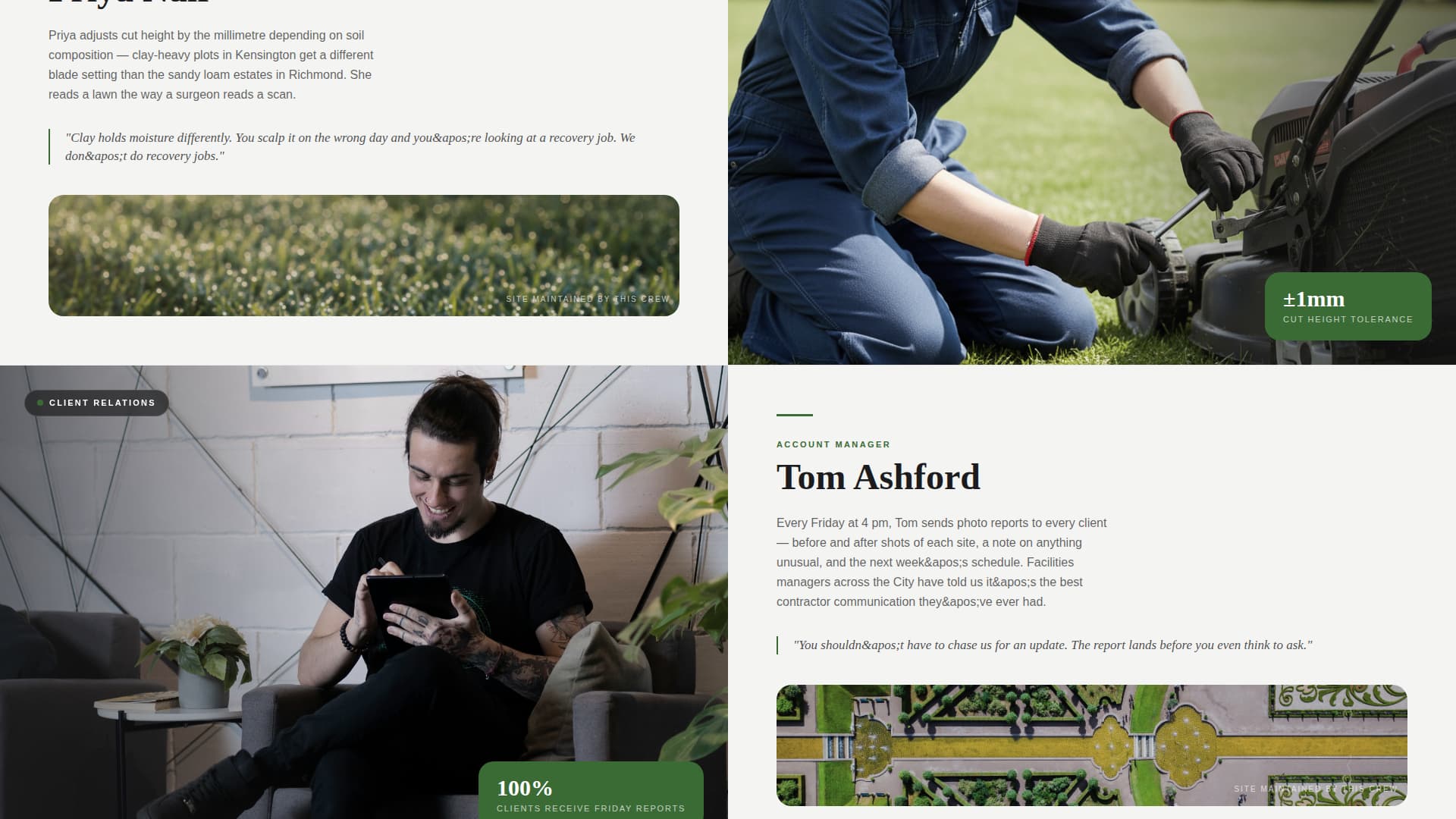 Turf - Precision Lawn Landing Page Template