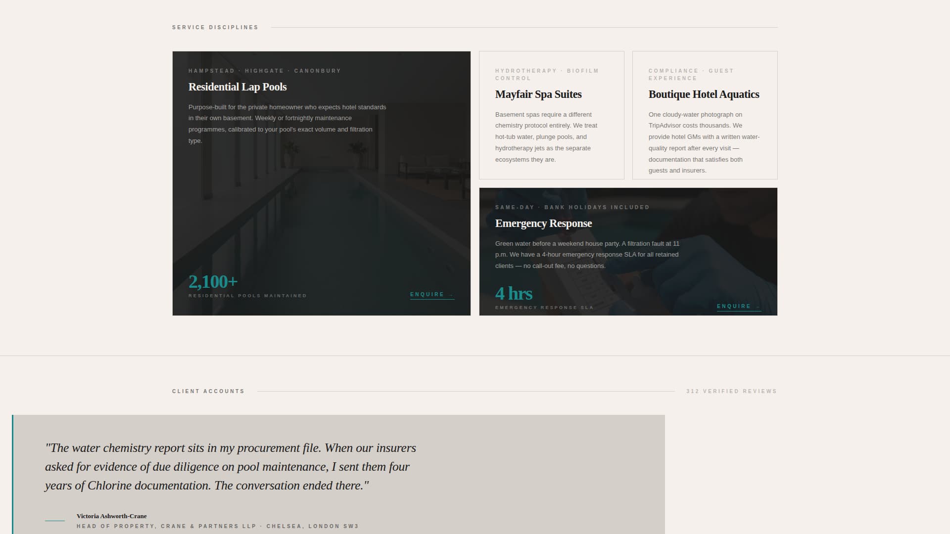 Chlorine - Authoritative Poolcleaning Landing Page Template
