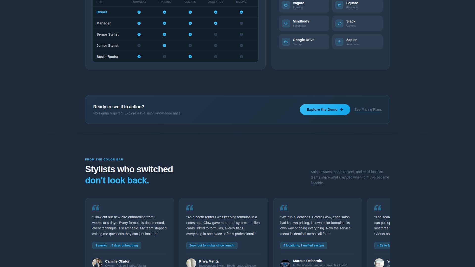 Shine — Professional Salon Landing Page Template