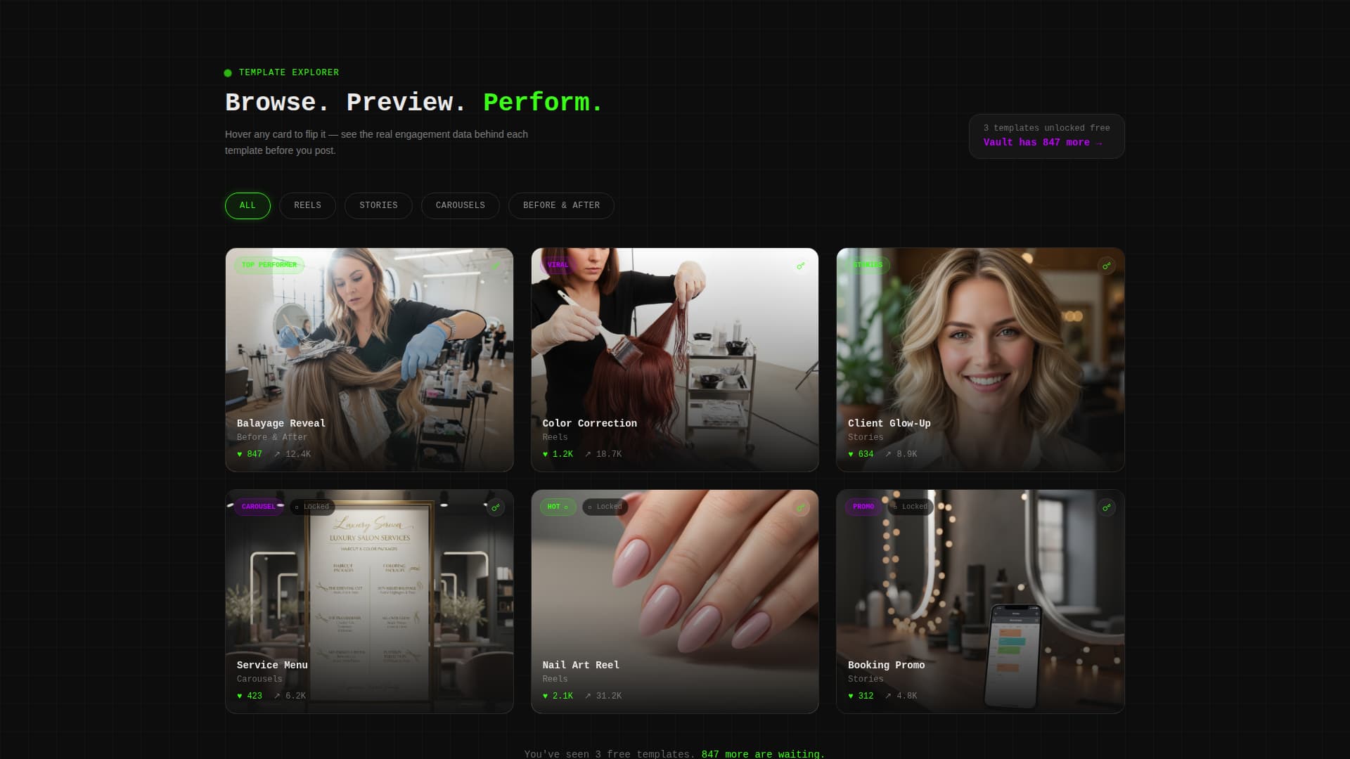 Glow - Highperformance Salon Landing Page Template