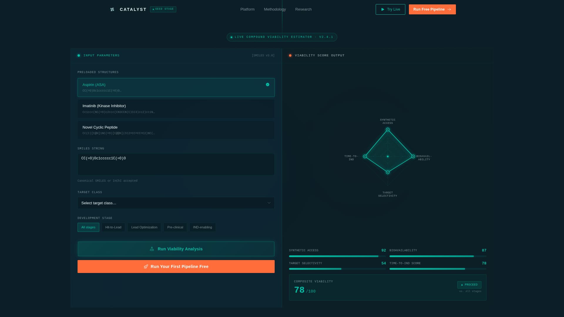 Catalyst - Powerful Biotech Landing Page Template