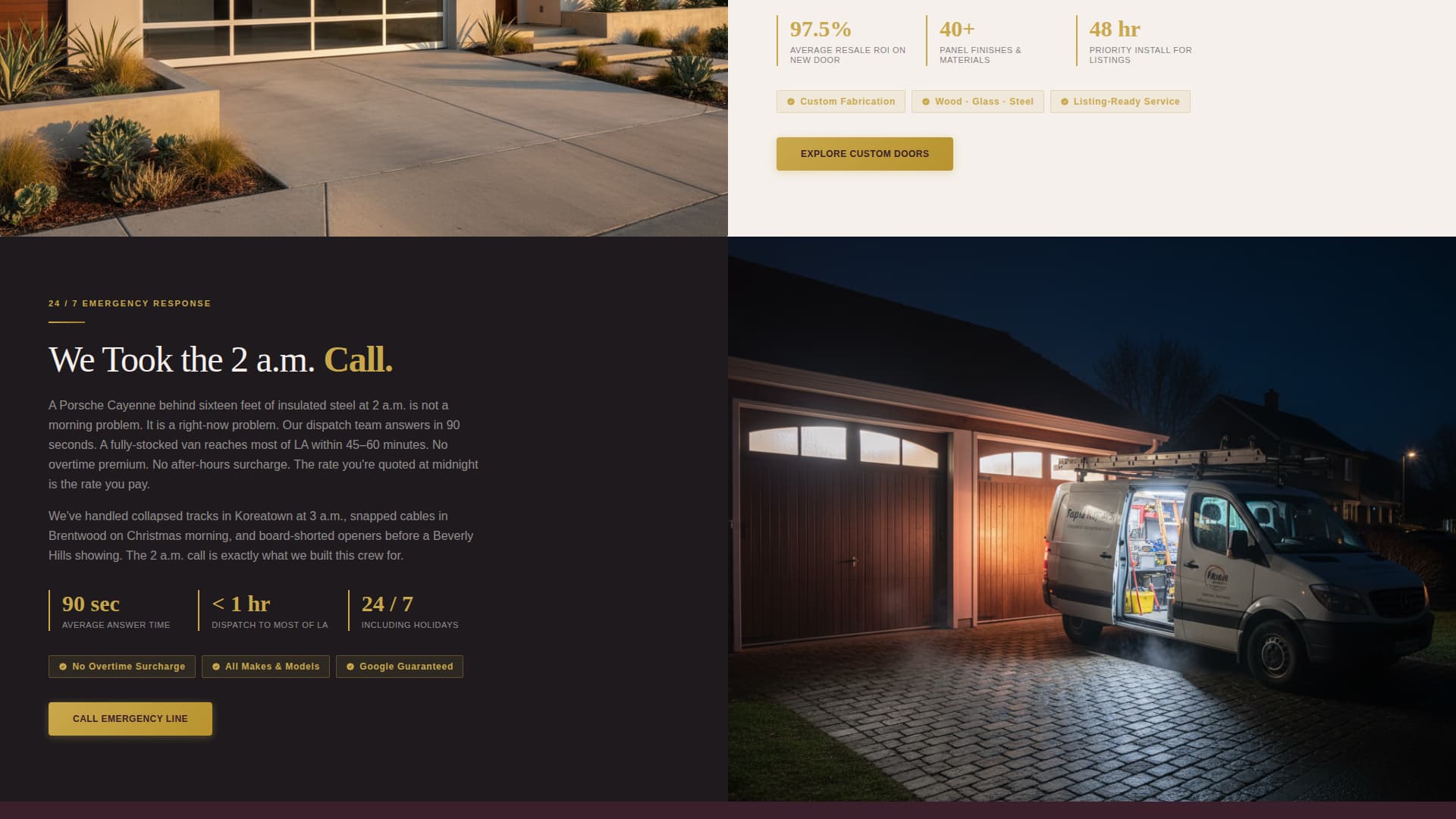 Gate - Premium Garagedoor Landing Page Template