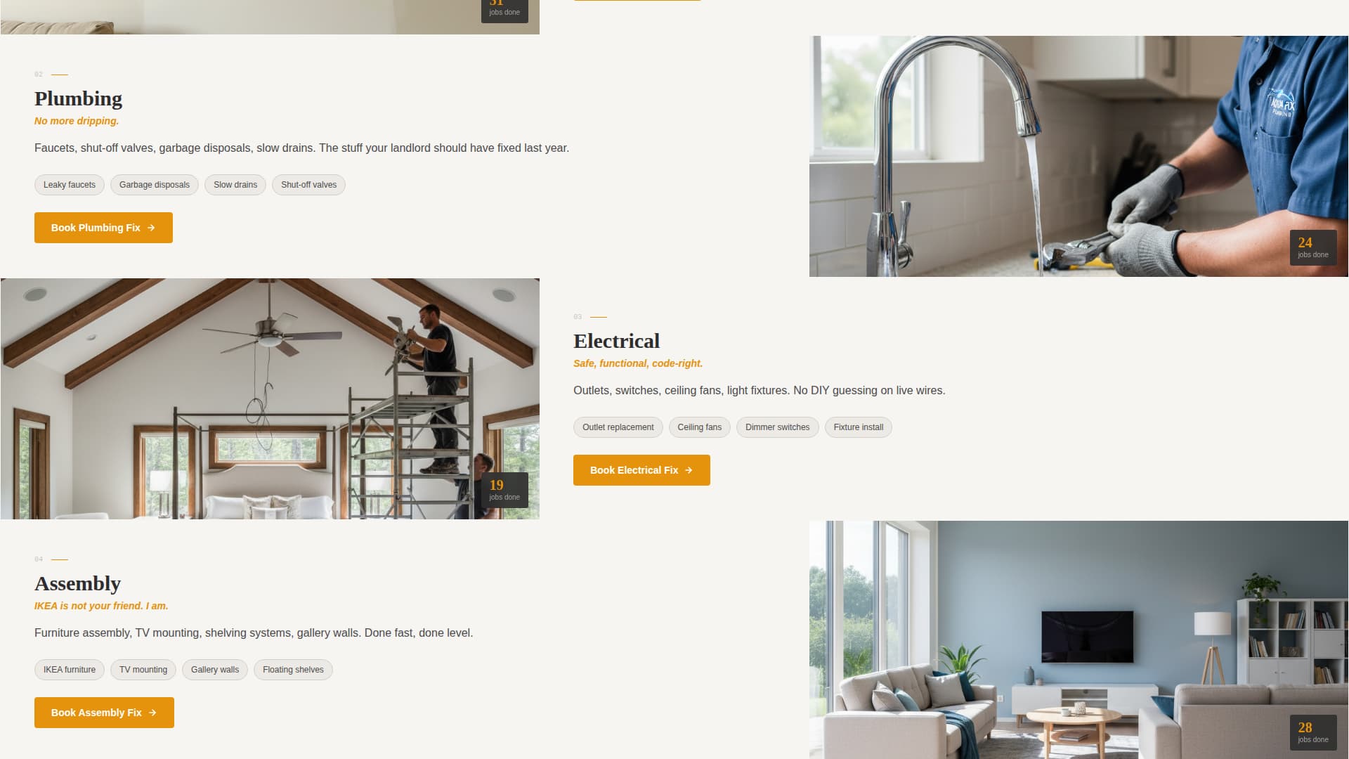 Fixr — Proven Home Repair Landing Page Template