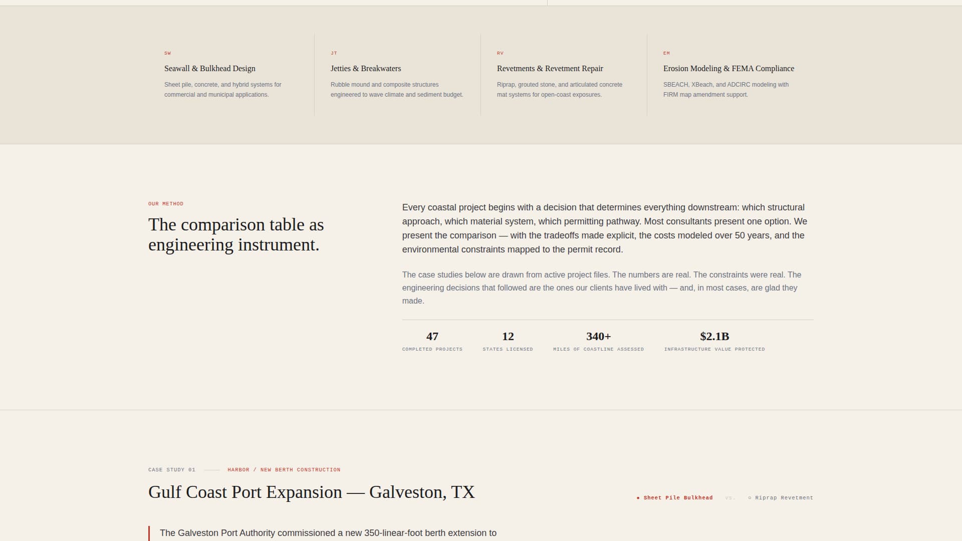 Engineering Consulting Portfolio Website Template