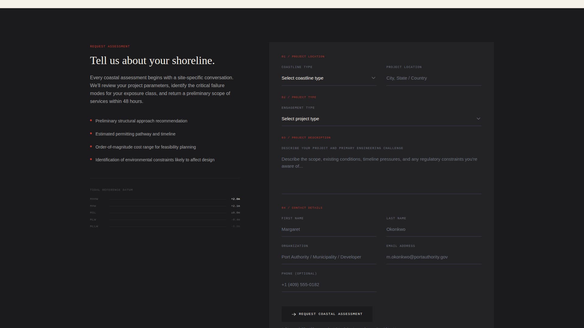 Engineering Consulting Portfolio Website Template