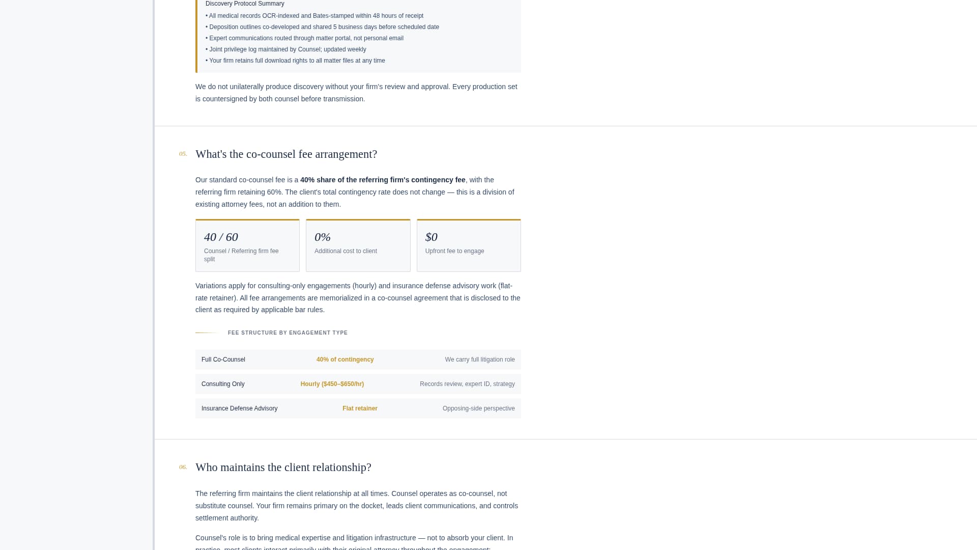 Defense — Expert Legal Malpractice Landing Page Template