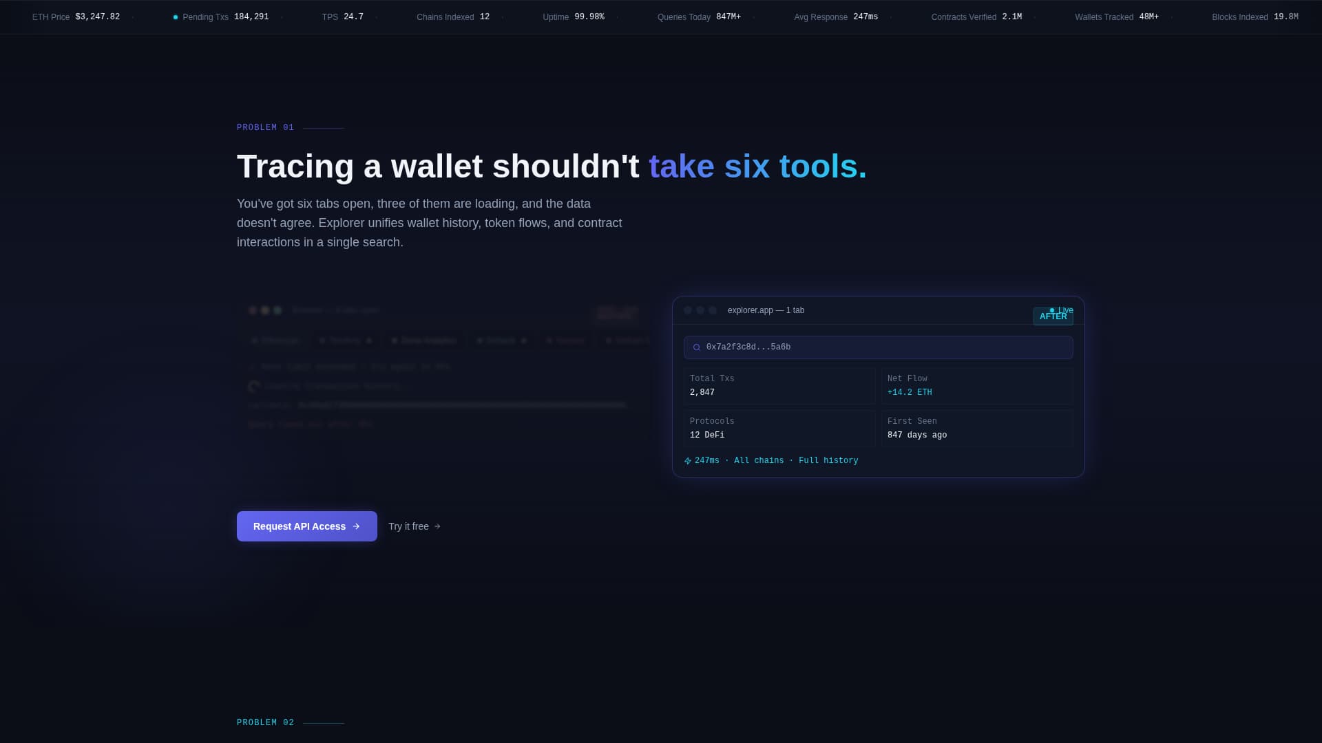 Explorer - Powerful Blockchain Landing Page Template