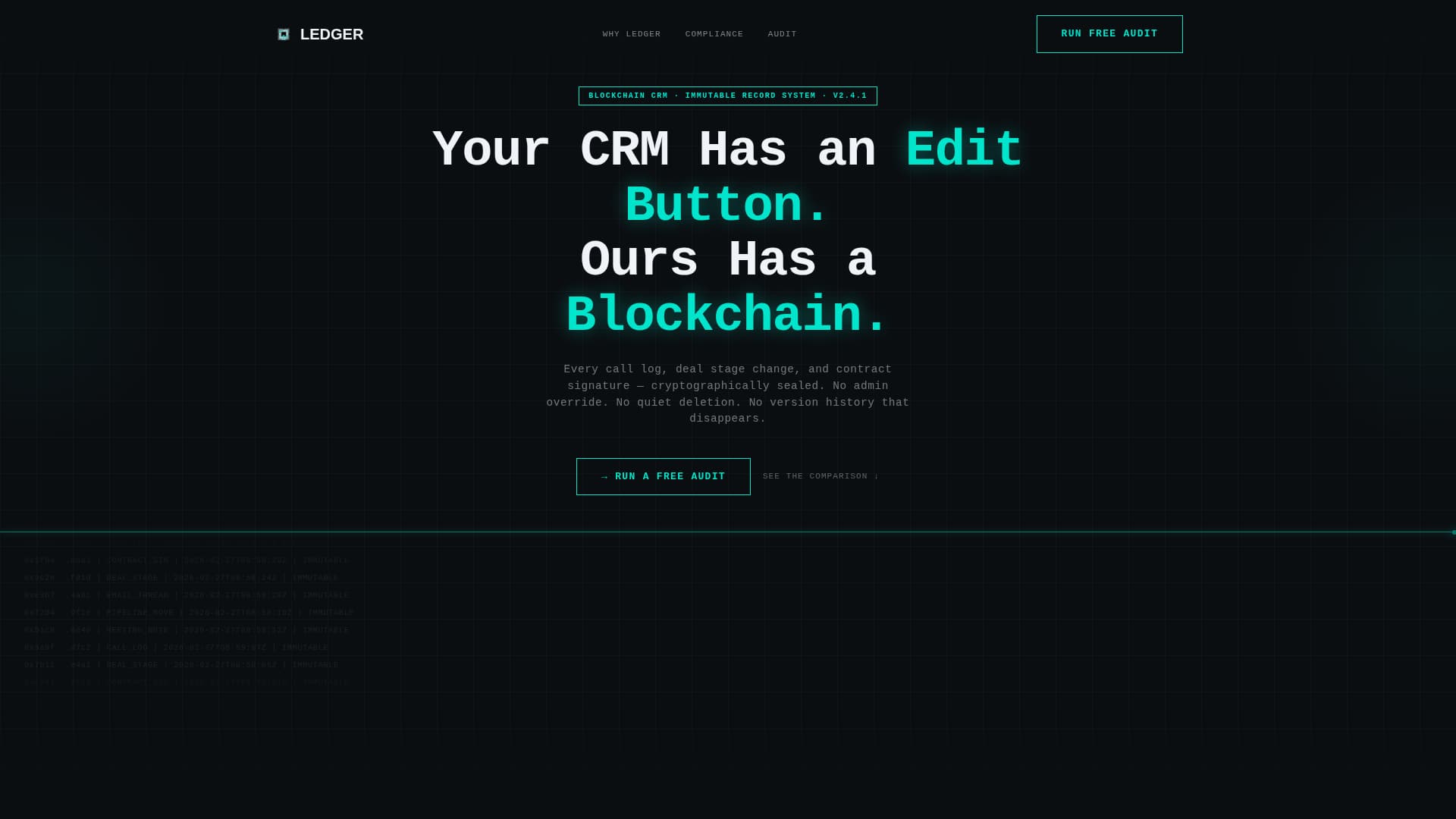 Blockchain-Based Enterprise Software Privacy Policy Website Template