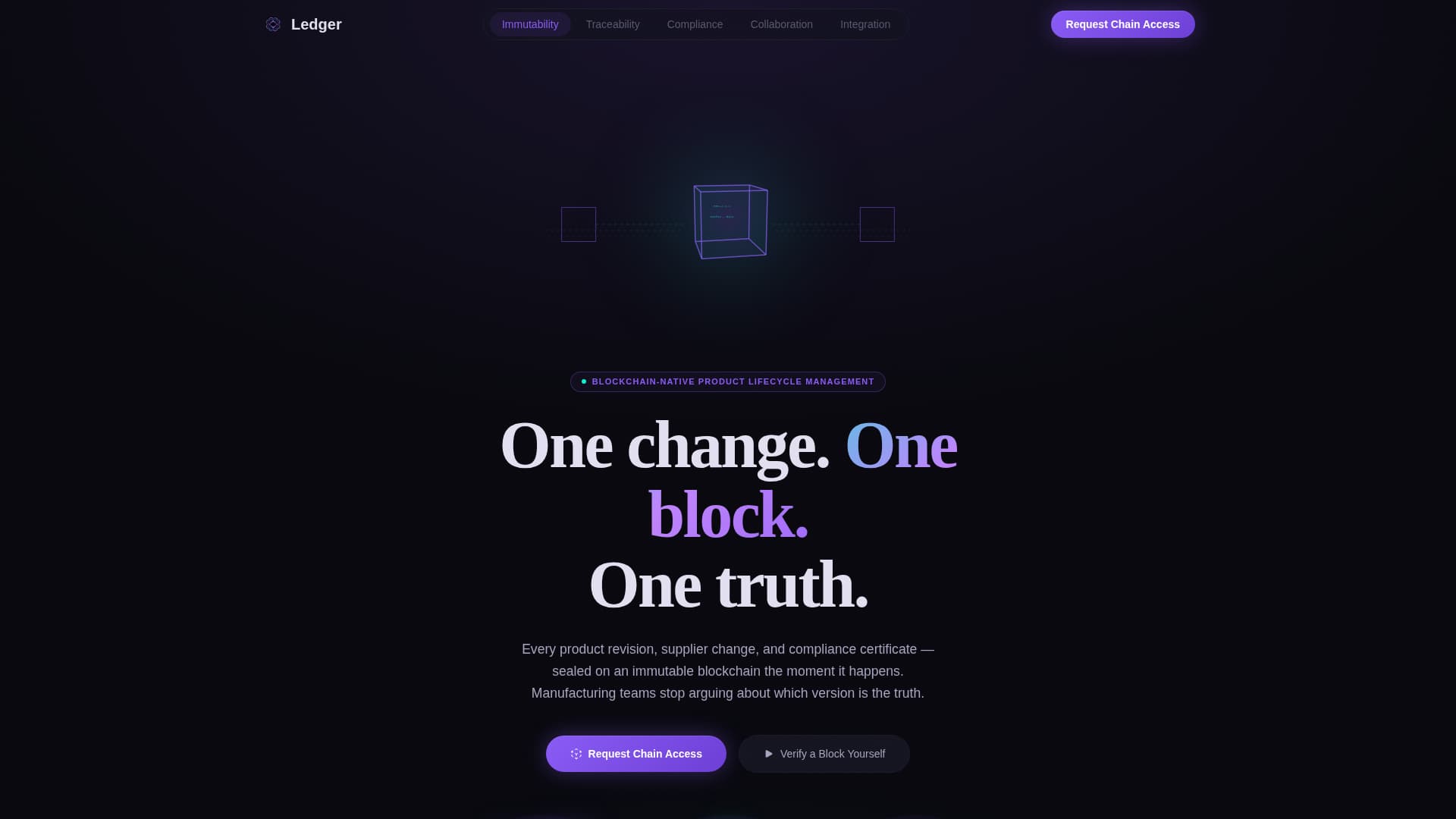 Blockchain-Based Enterprise Software Specialist Privacy Policy Website Template