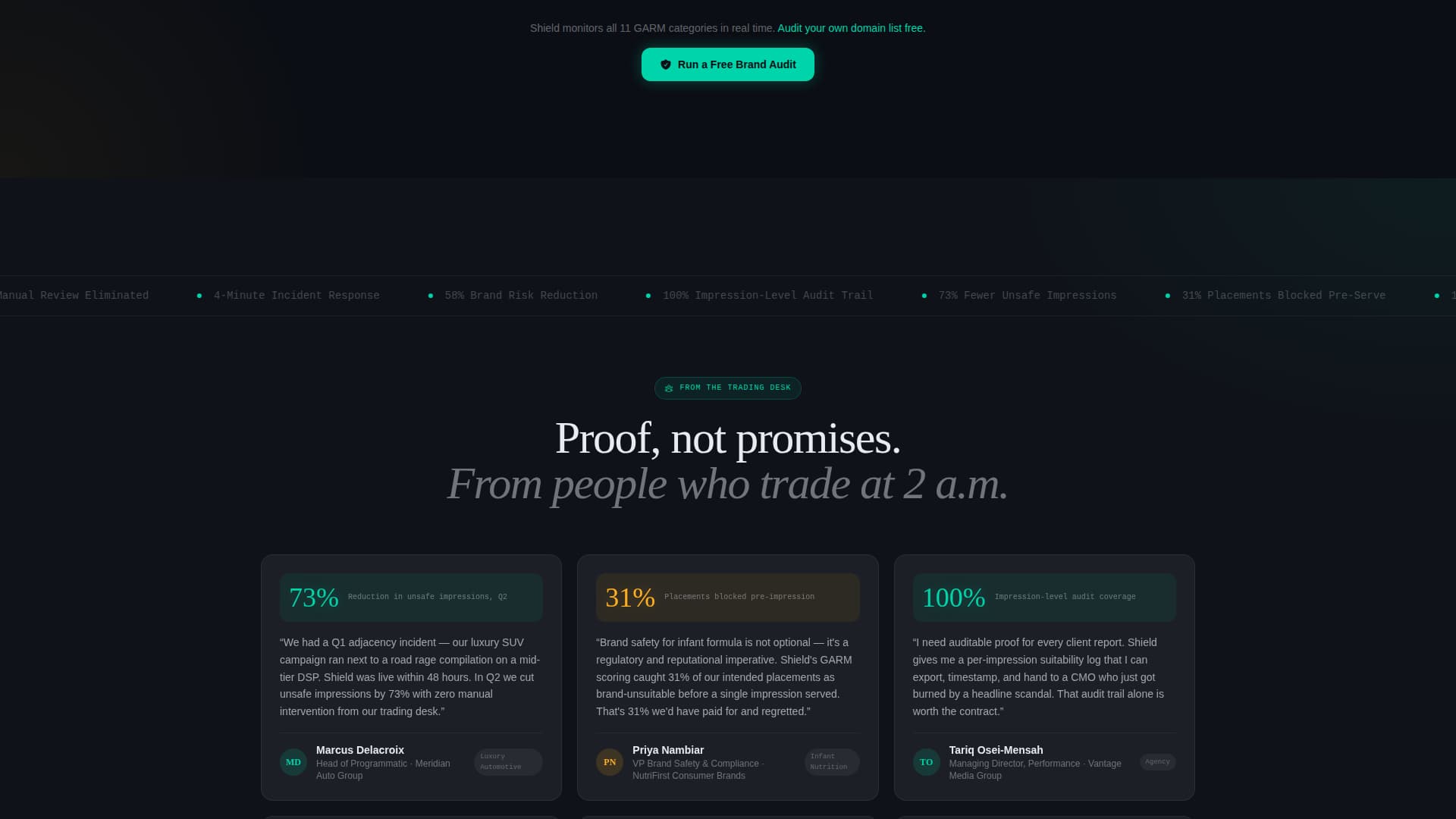Shield - Intelligent Brandsafety Landing Page Template