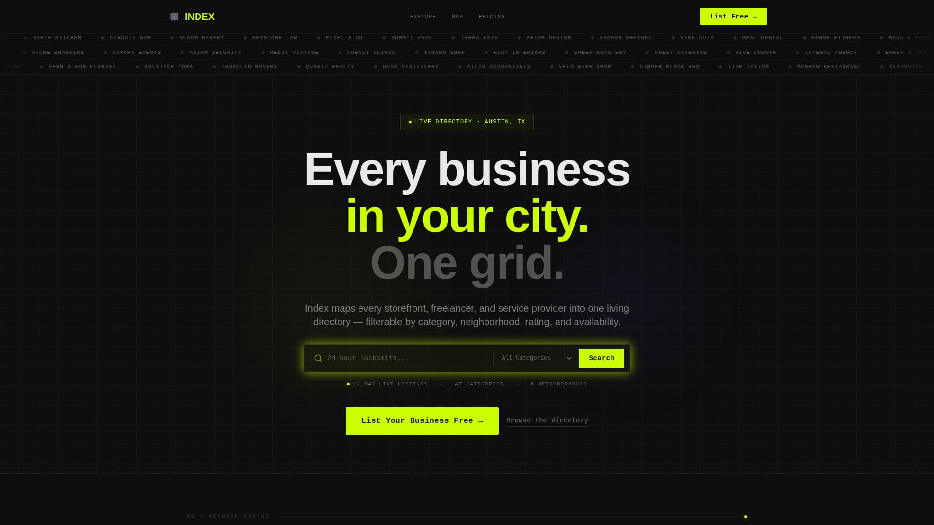 Index - Dynamic Directory Landing Page Template
