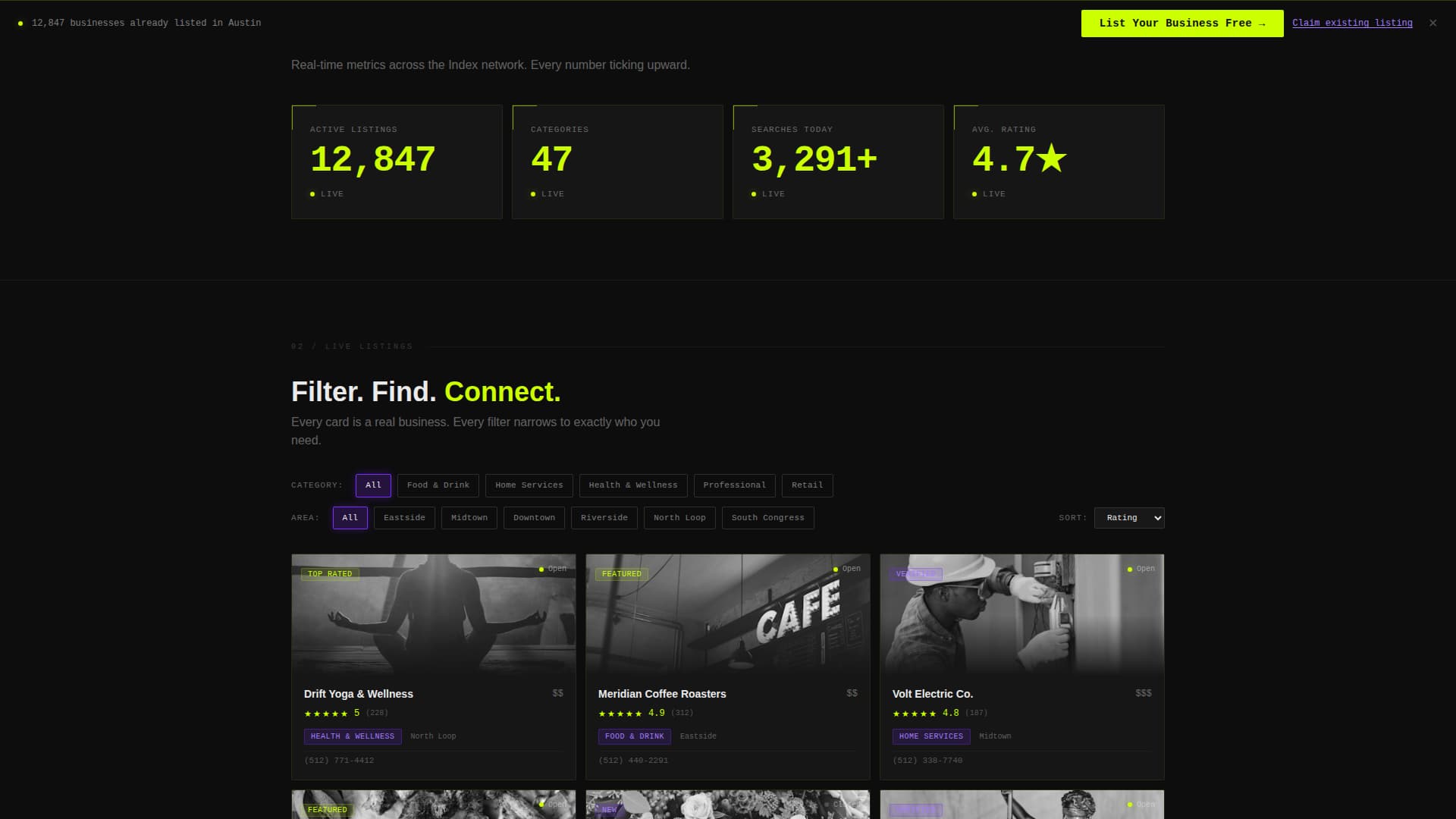 Index - Dynamic Directory Landing Page Template