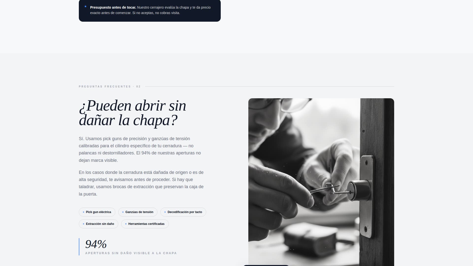 Llave - Rapid Locksmith Landing Page Template