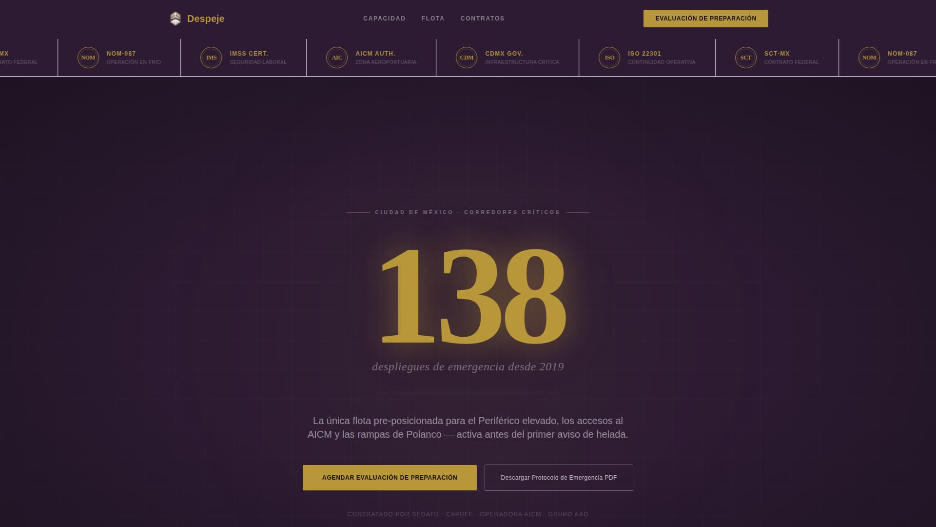 Despeje - Elite Snowremoval Landing Page Template