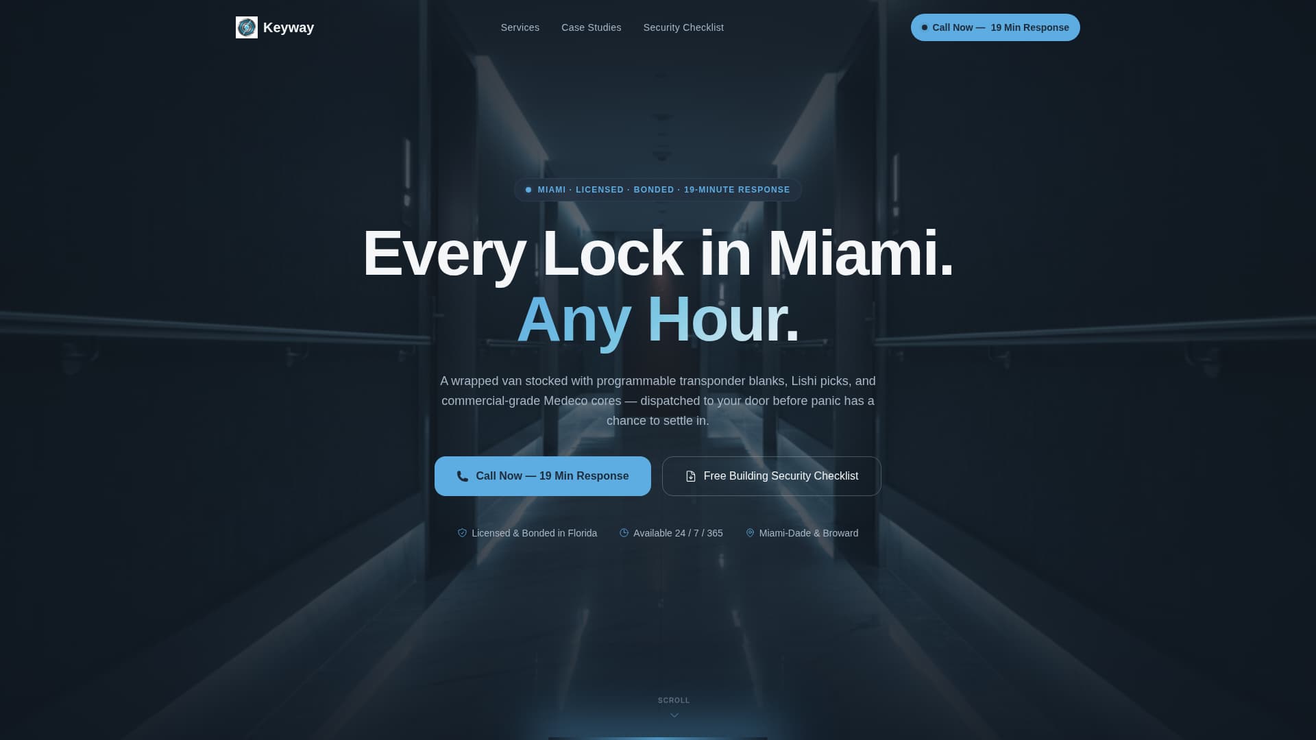 Keyway - Rapid Locksmith Landing Page Template