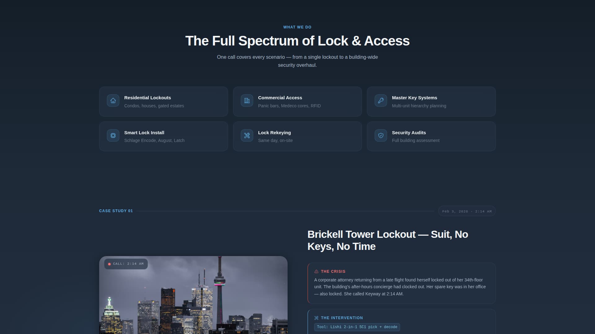 Keyway - Rapid Locksmith Landing Page Template
